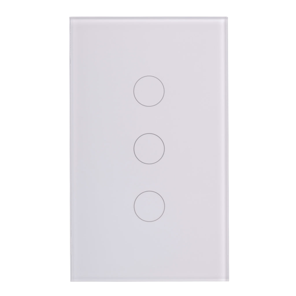 HV9110-3 - Wifi Three Gang White Wall Switch