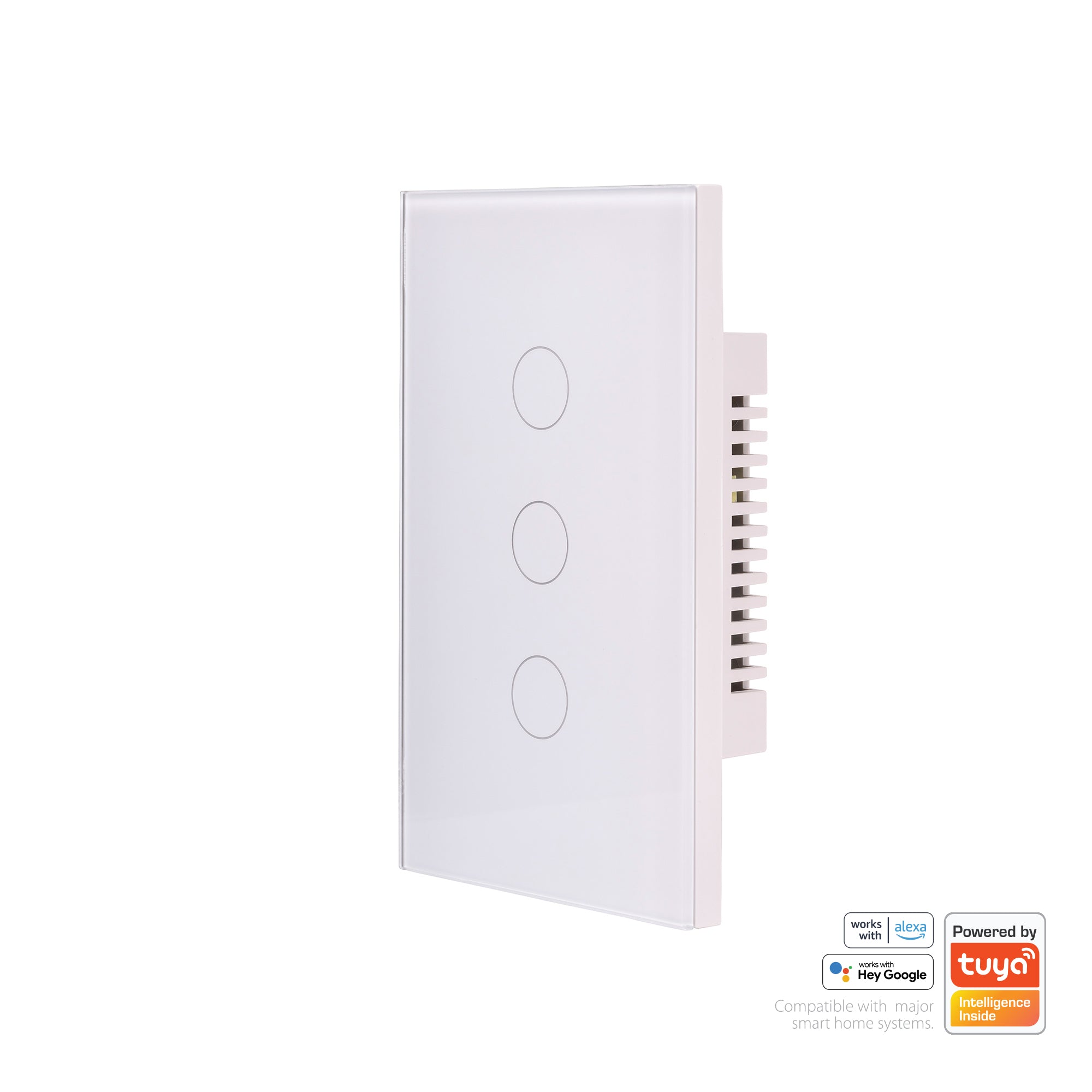 HV9110-3 - Wifi Three Gang White Wall Switch