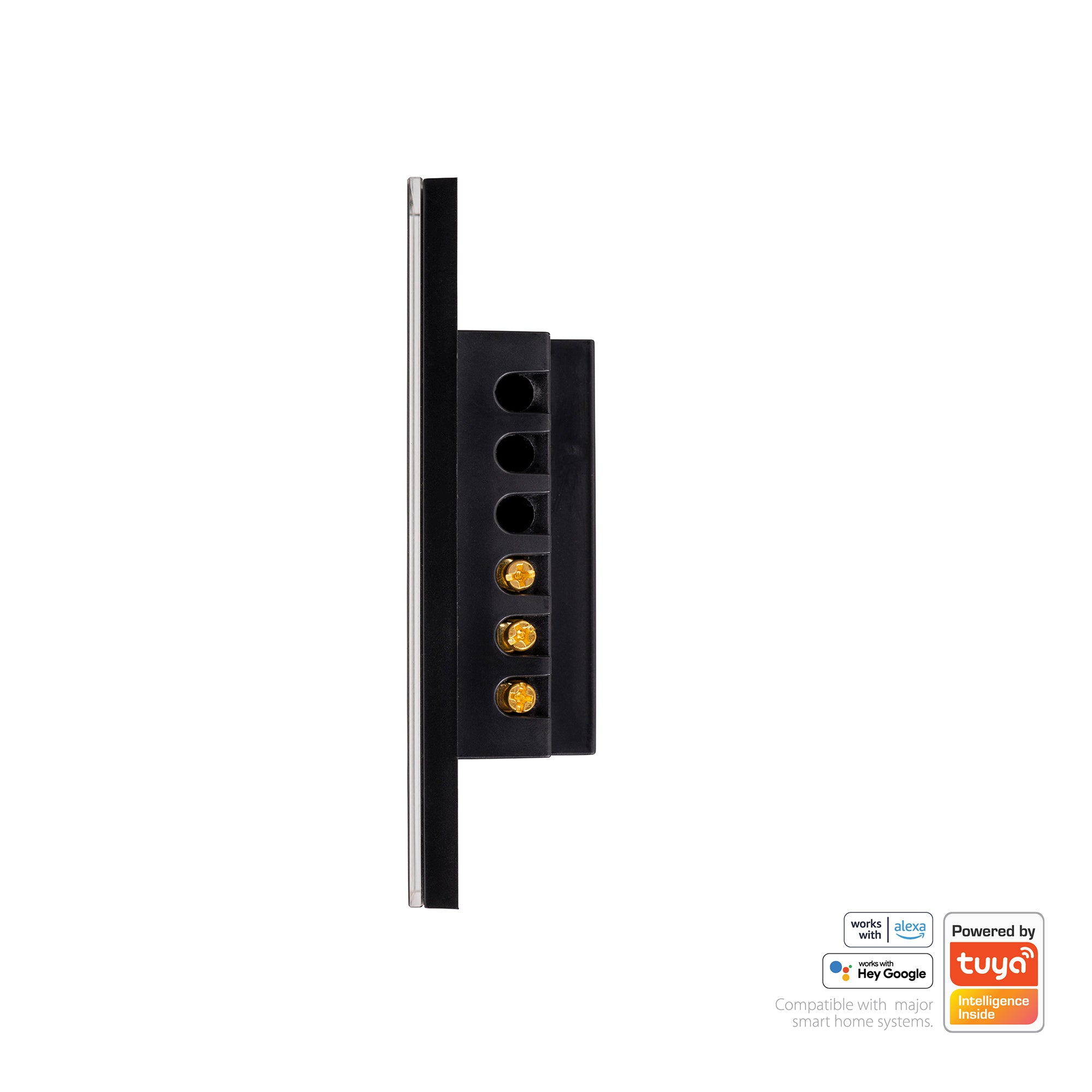 HV9211 - Wifi Single Gang Black Dimmer Wall Switch