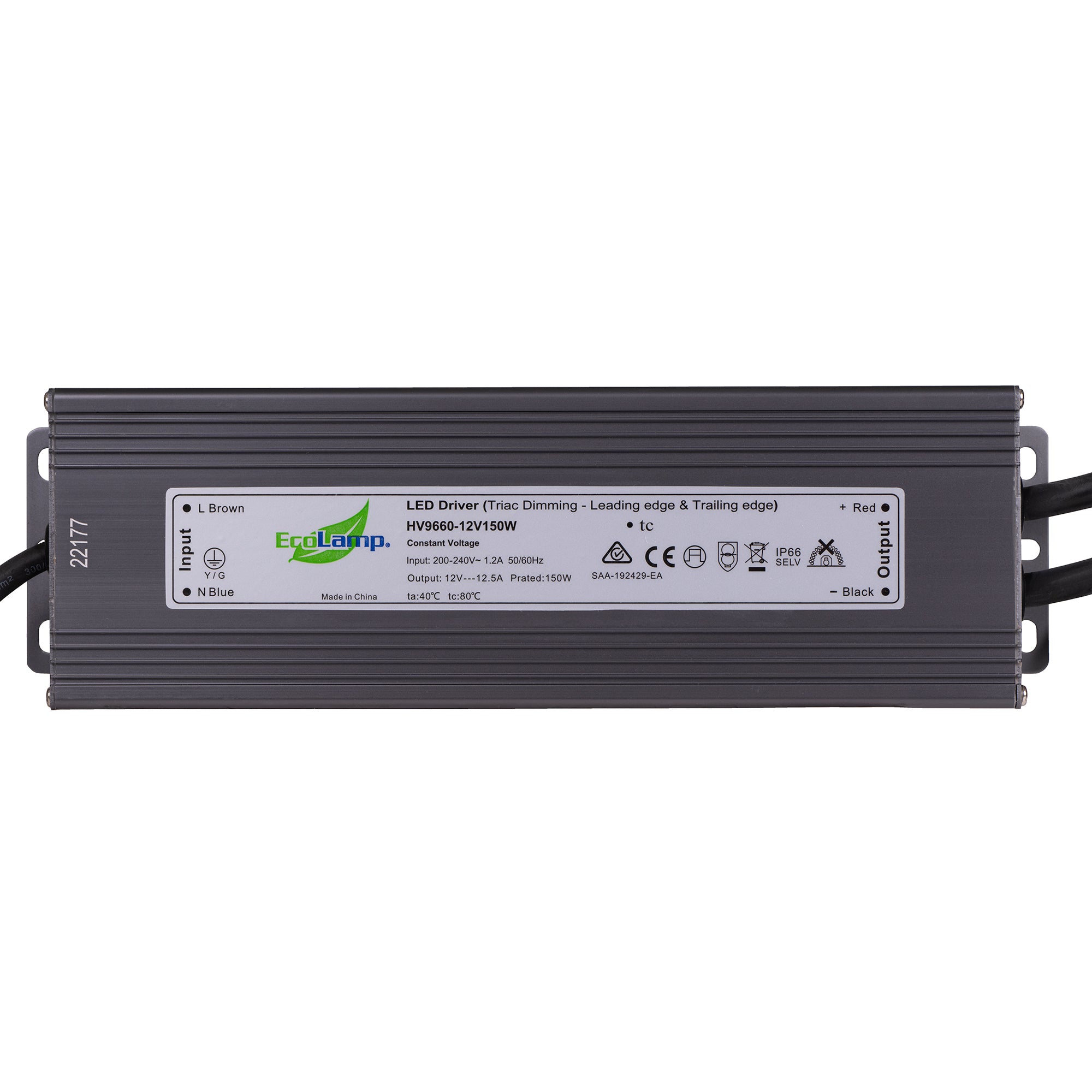 HV9660-150W - 150W Weatherproof Dimmable LED Driver
