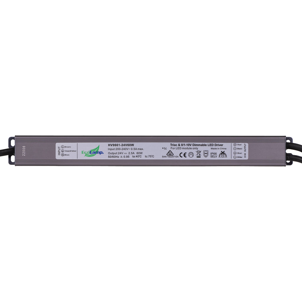 HV9661-60W - 60W Triac + 0-1/10v Dimmable LED Driver