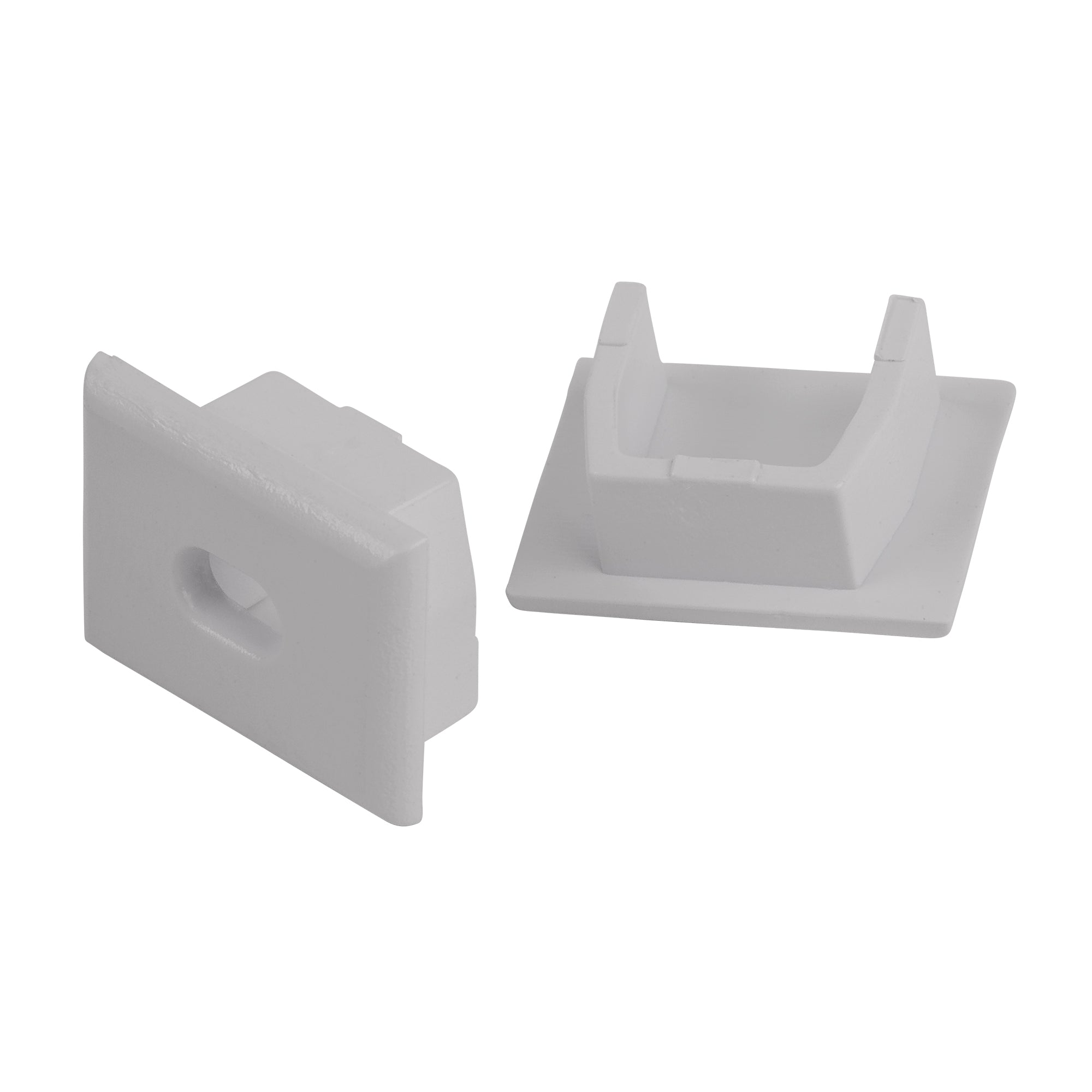 HV9693-1612-WHT - White Shallow Square Aluminium Profile