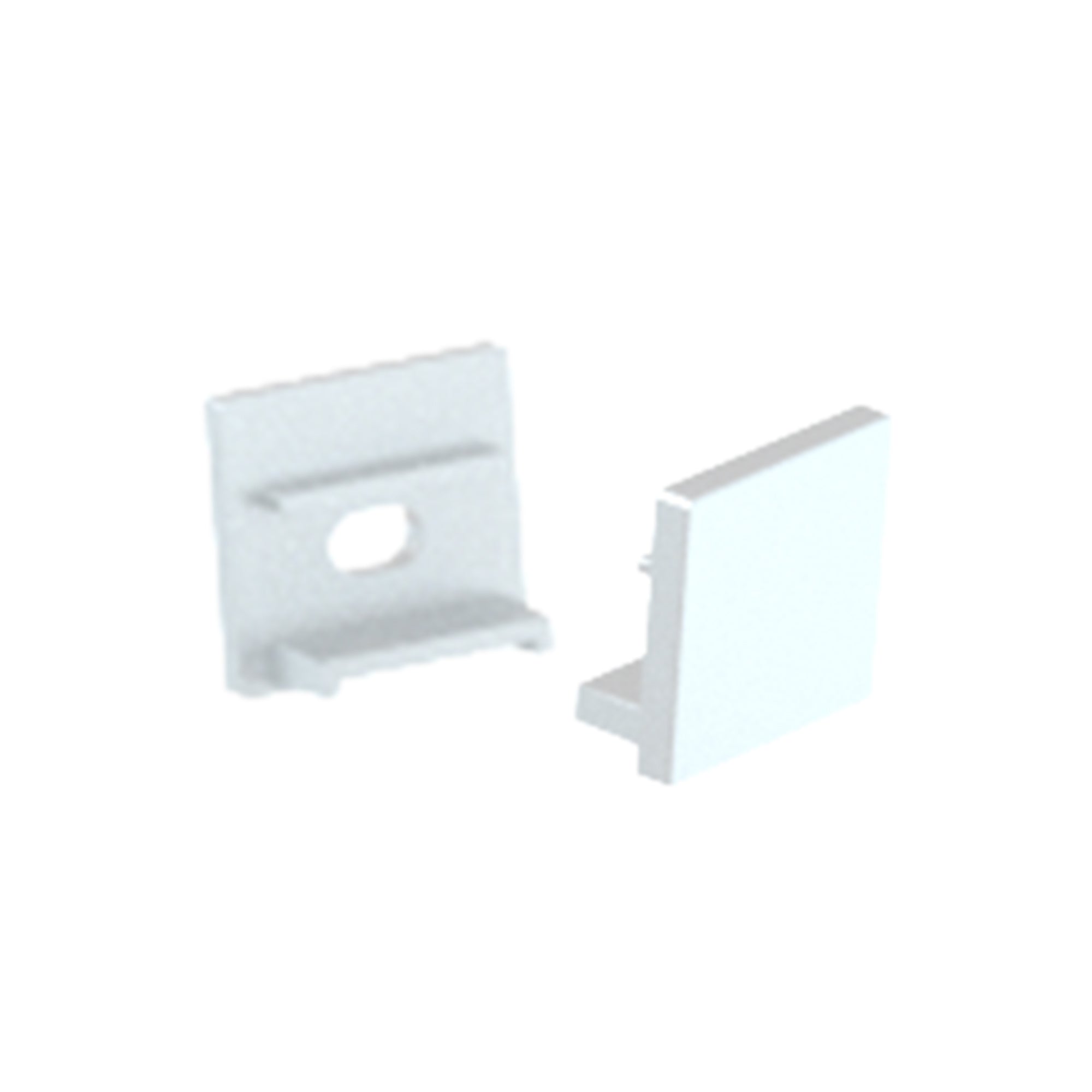 HV9693-1615-WHT - Shallow Square Aluminium Profile