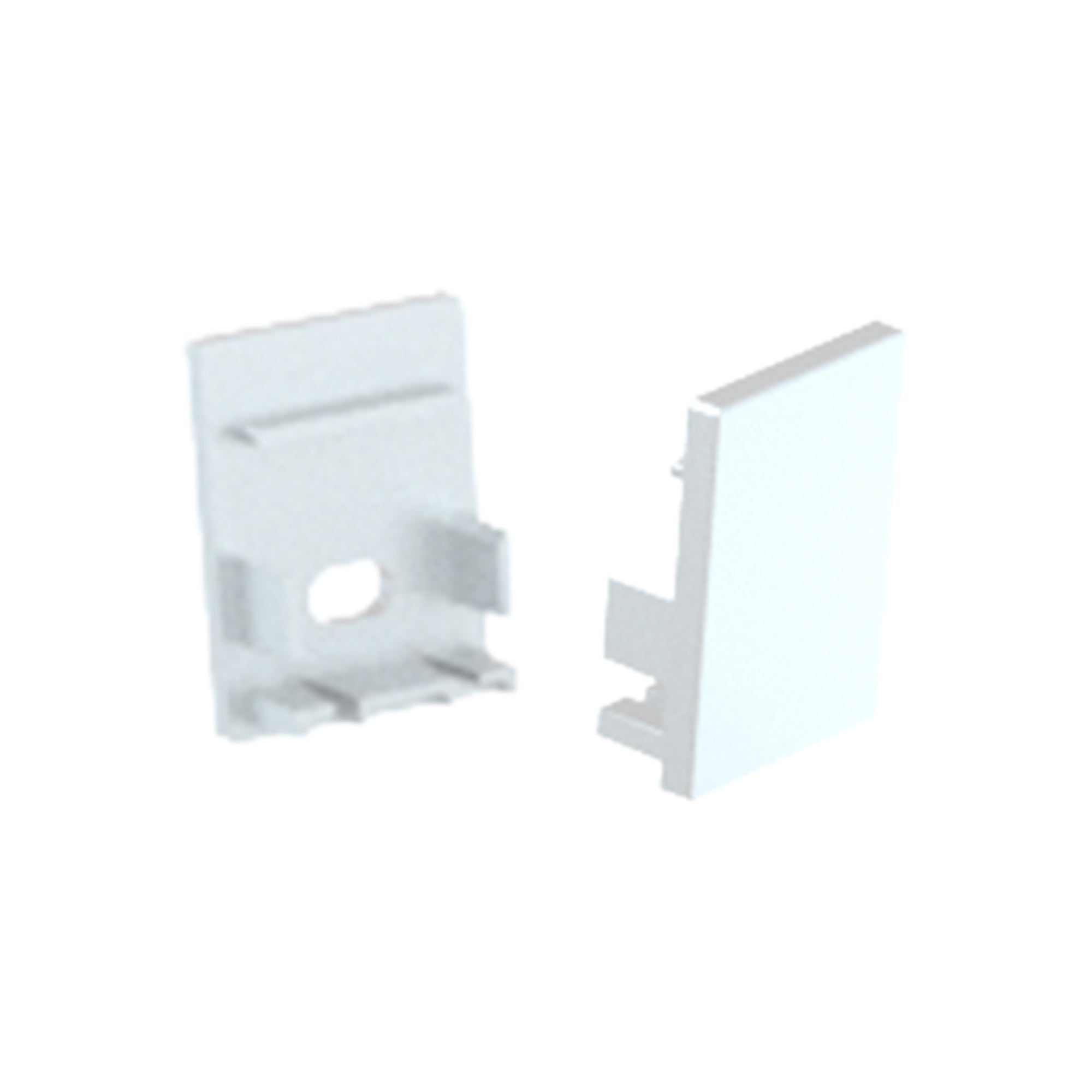 HV9693-1622-WHT - Shallow Square Aluminium Profile