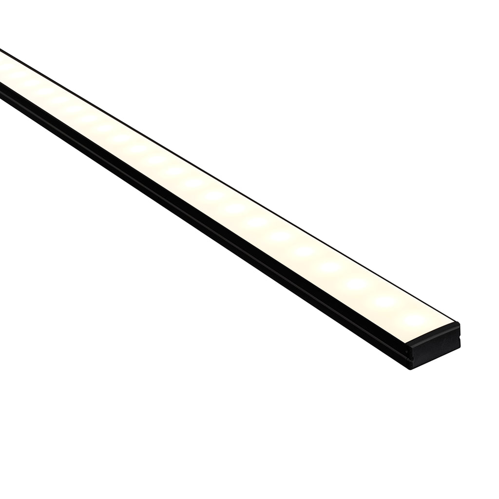 HV9693-2310-BLK - Black Shallow Square Aluminium Profile