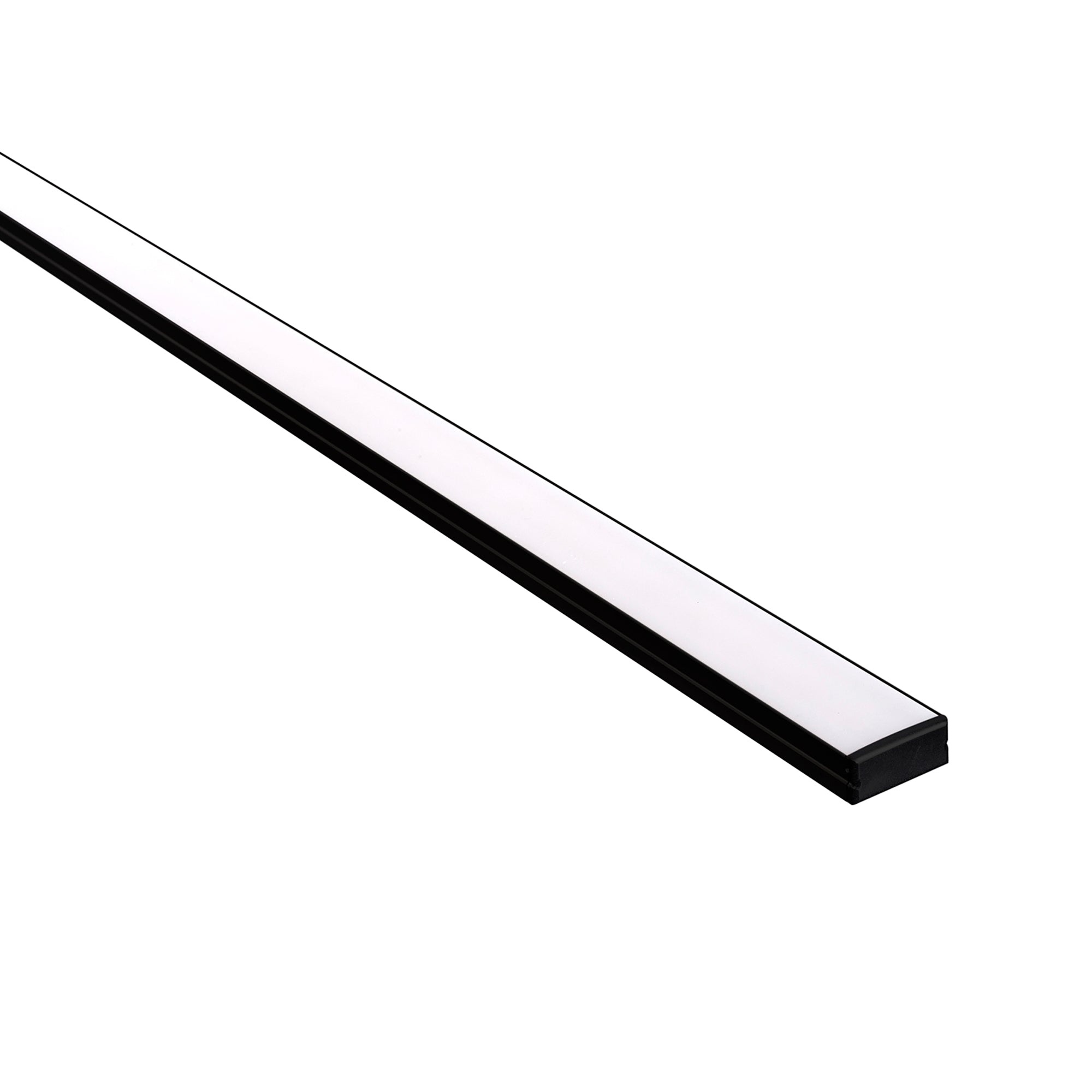 HV9693-2310-BLK - Black Shallow Square Aluminium Profile