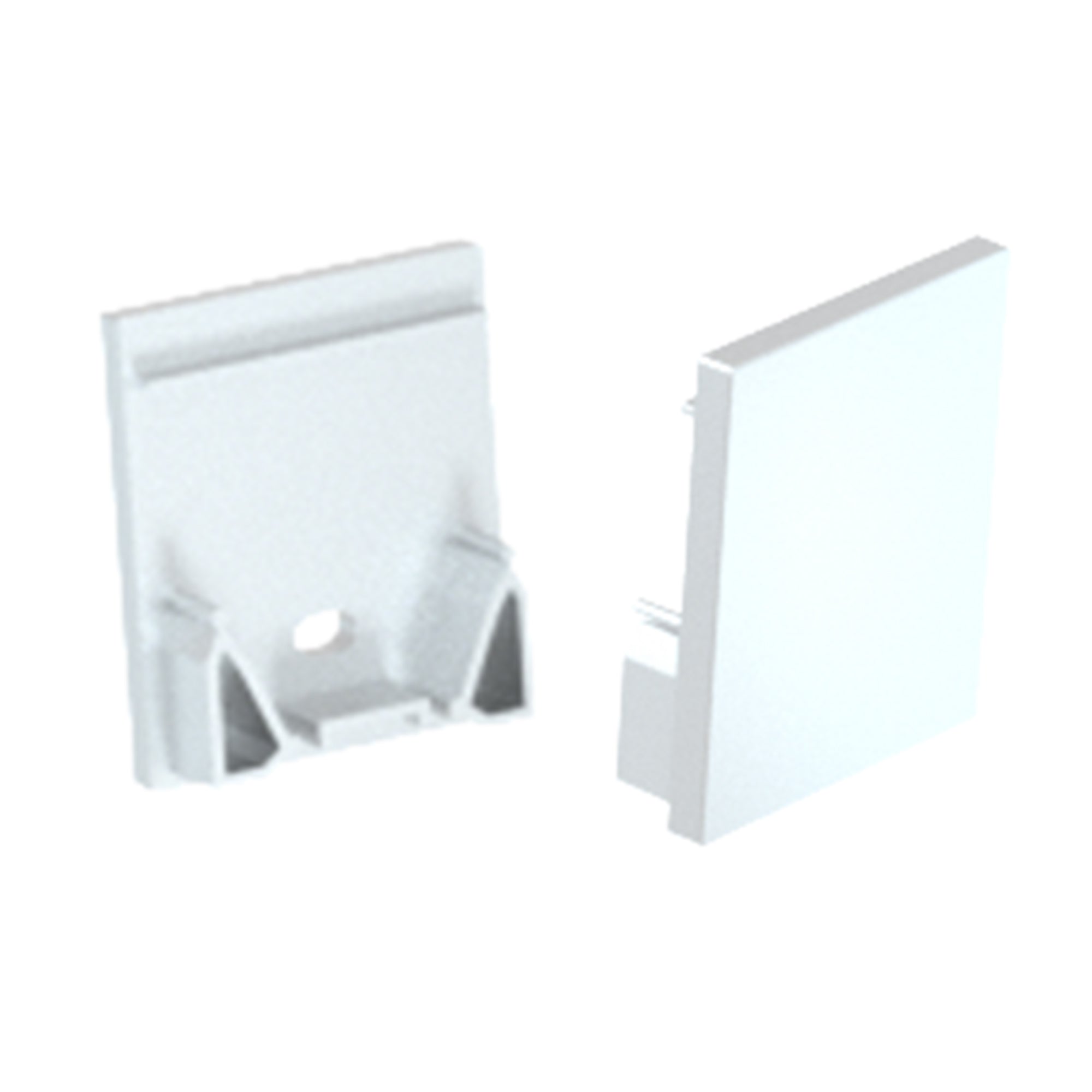 HV9693-3537-BLK - Black Deep Square Aluminium Profile