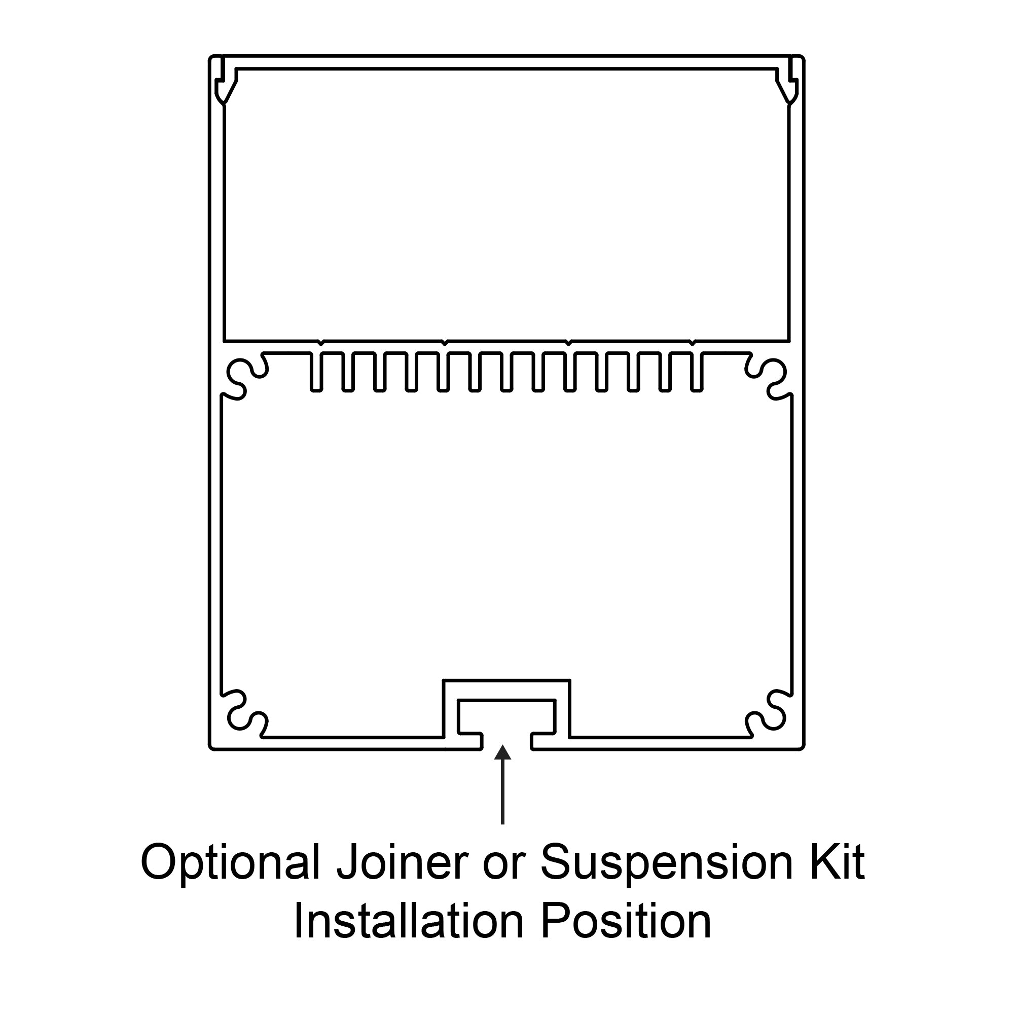 HV9693-6070-BLK - Black Deep Square Profile