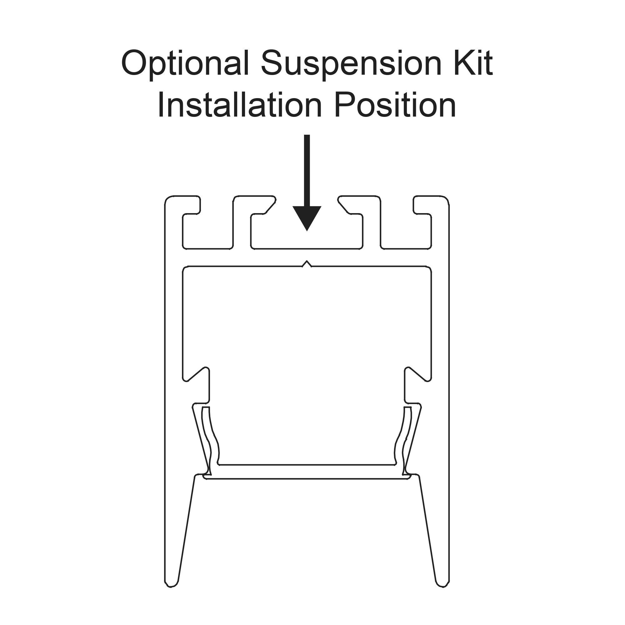 HV9693-1622 - Shallow Square Aluminium Profile