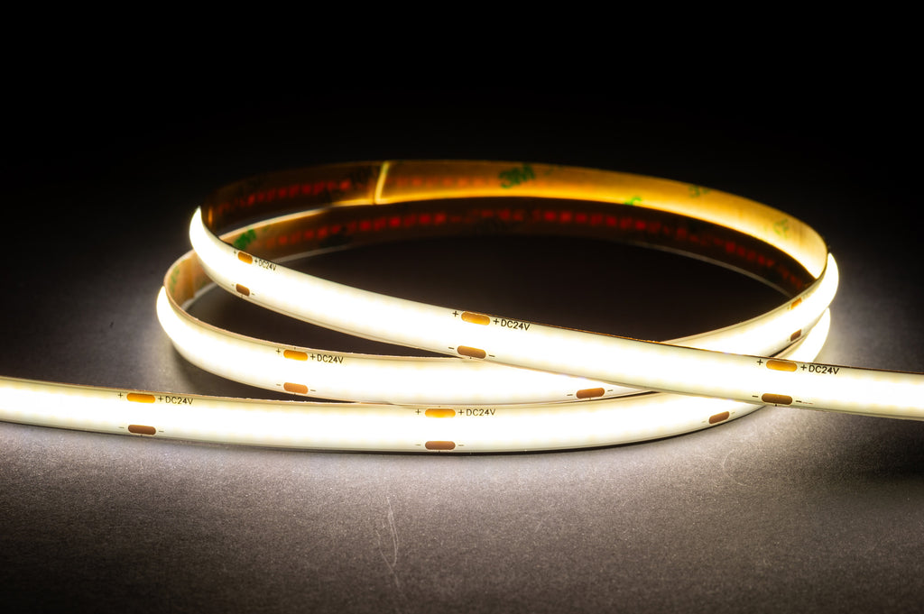 HV9760-IP20-320-5K  - 4.8w IP20 24v DC 5500K COB Dotless LED Strip