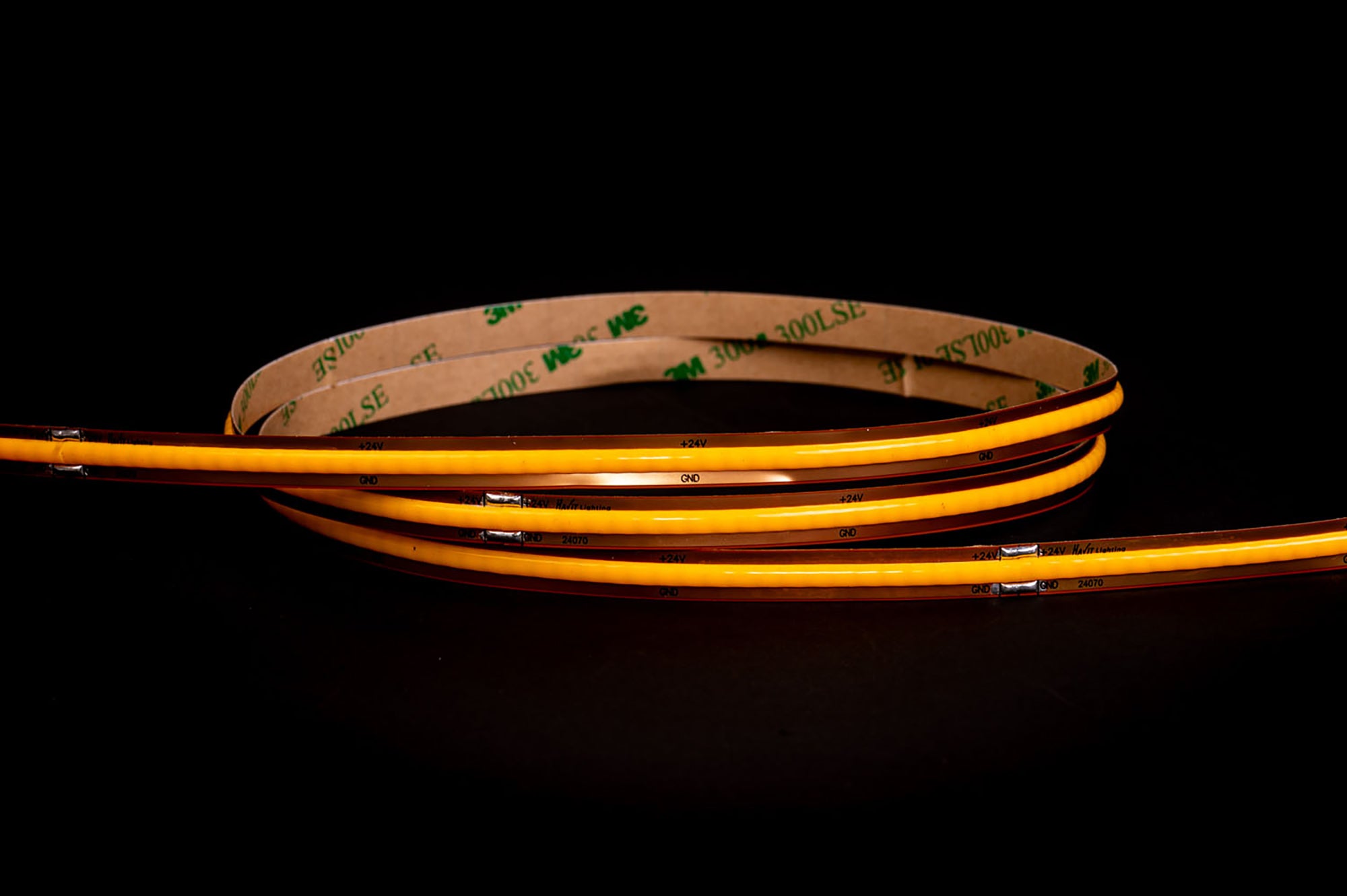 HV9761-IP20-528-3K  - 12w IP20 24v DC 3000K Free Cut COB Dotless LED Strip