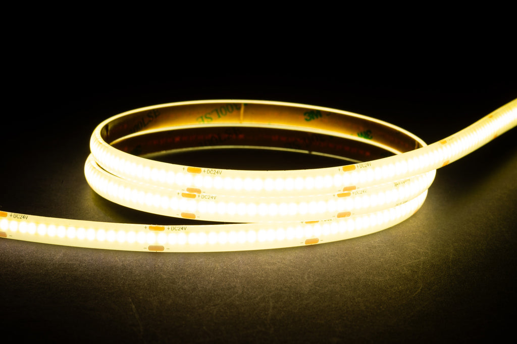 HV9761-IP54-320-4K  - 9.6w IP54 24v DC 4000K COB Dotless LED Strip