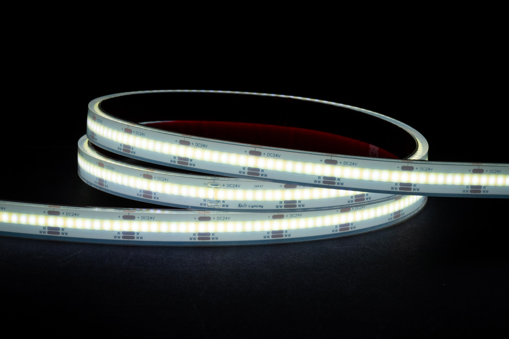 HV9761-IP67-608-CT - 14.4w IP67 24v DC CT COB Dotless LED Strip