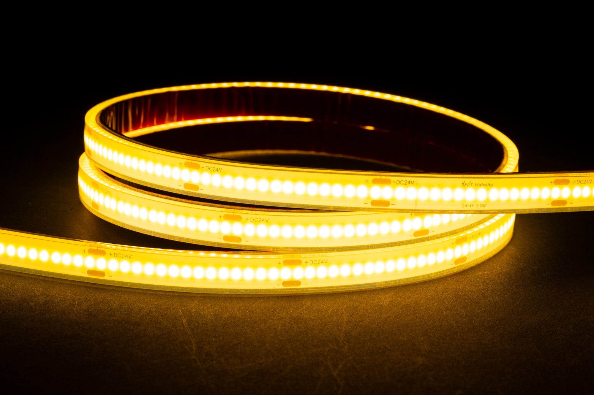 HV9762-IP68-300-3K - 9.6W IP68 24v DC 300LED CSP LED Strip