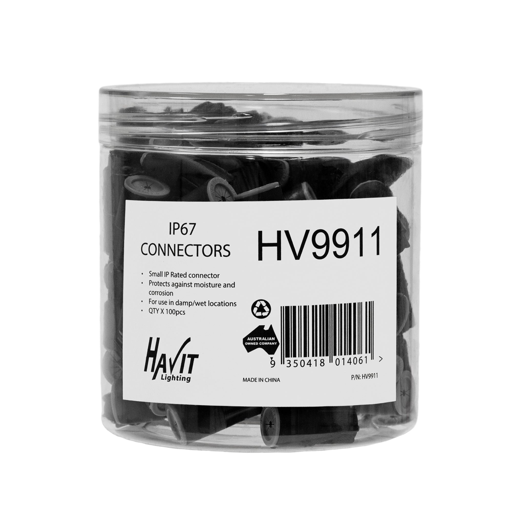 HV9911 - Small IP67 Weatherproof Connector