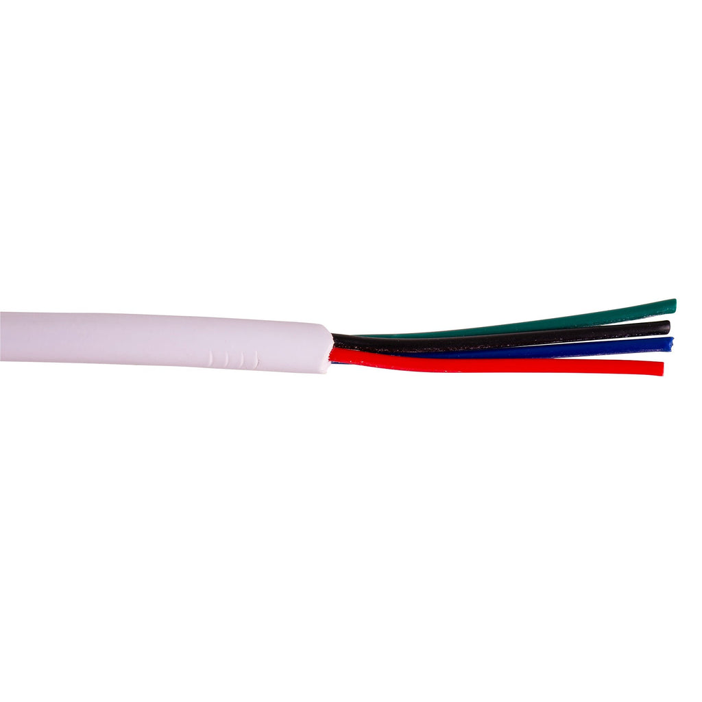 HV9991  - 4 Core RGB cable with White Outer Sheathing