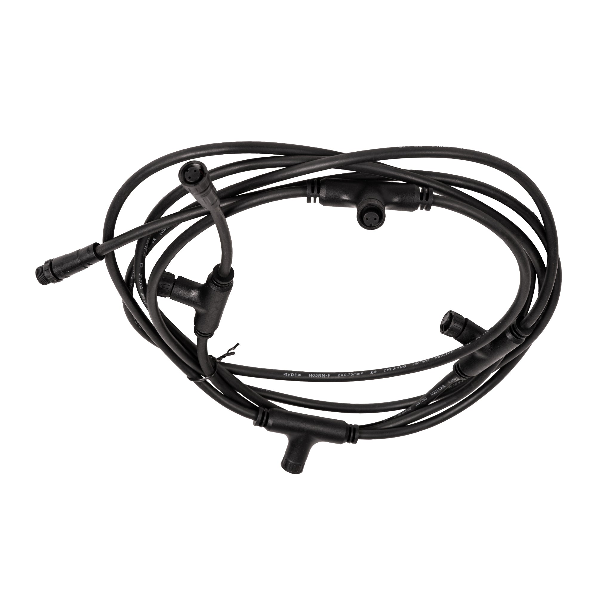 HV9996-4.1M - 4.1m 5 Light Outdoor Garden Cable with DIY Connectors