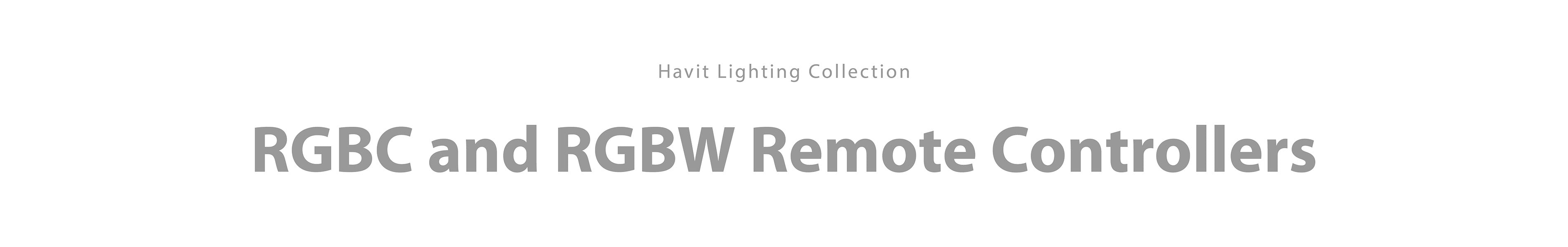 RGBC and RGBW Remote Controllers – Havit Lighting