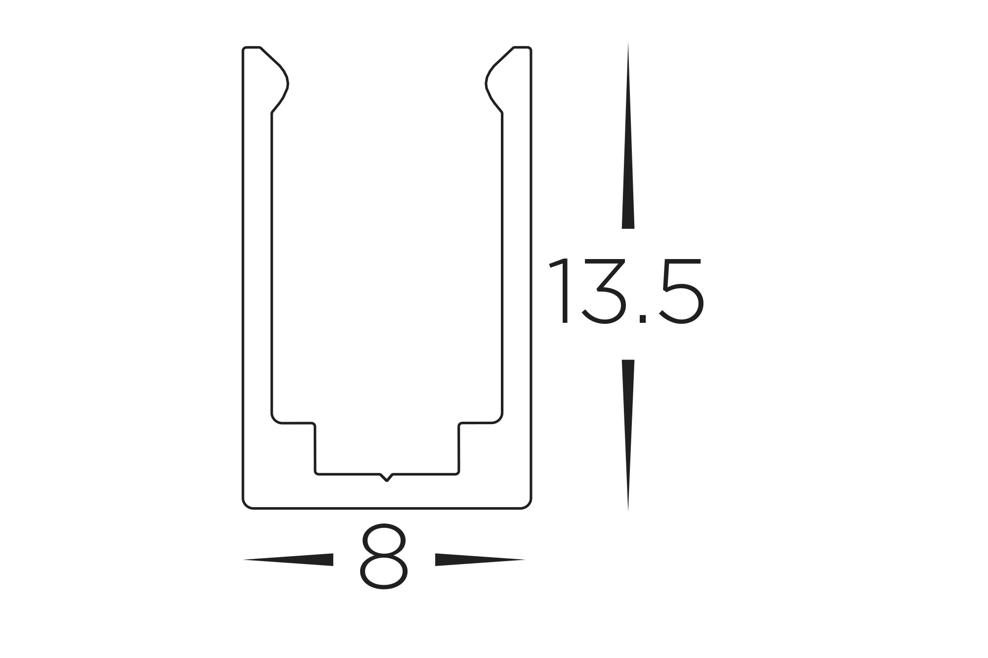 VPR979-AC-2M - 2M Aluminium Channel to suit Haviflex Viper Kits