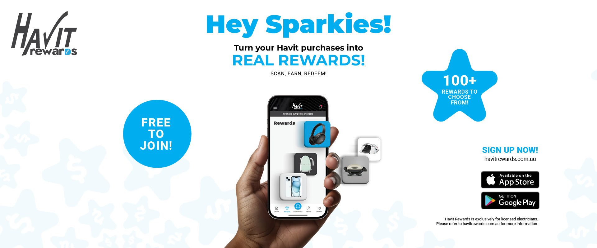 Havit Rewards, loyalty program by Havit for Electricians.