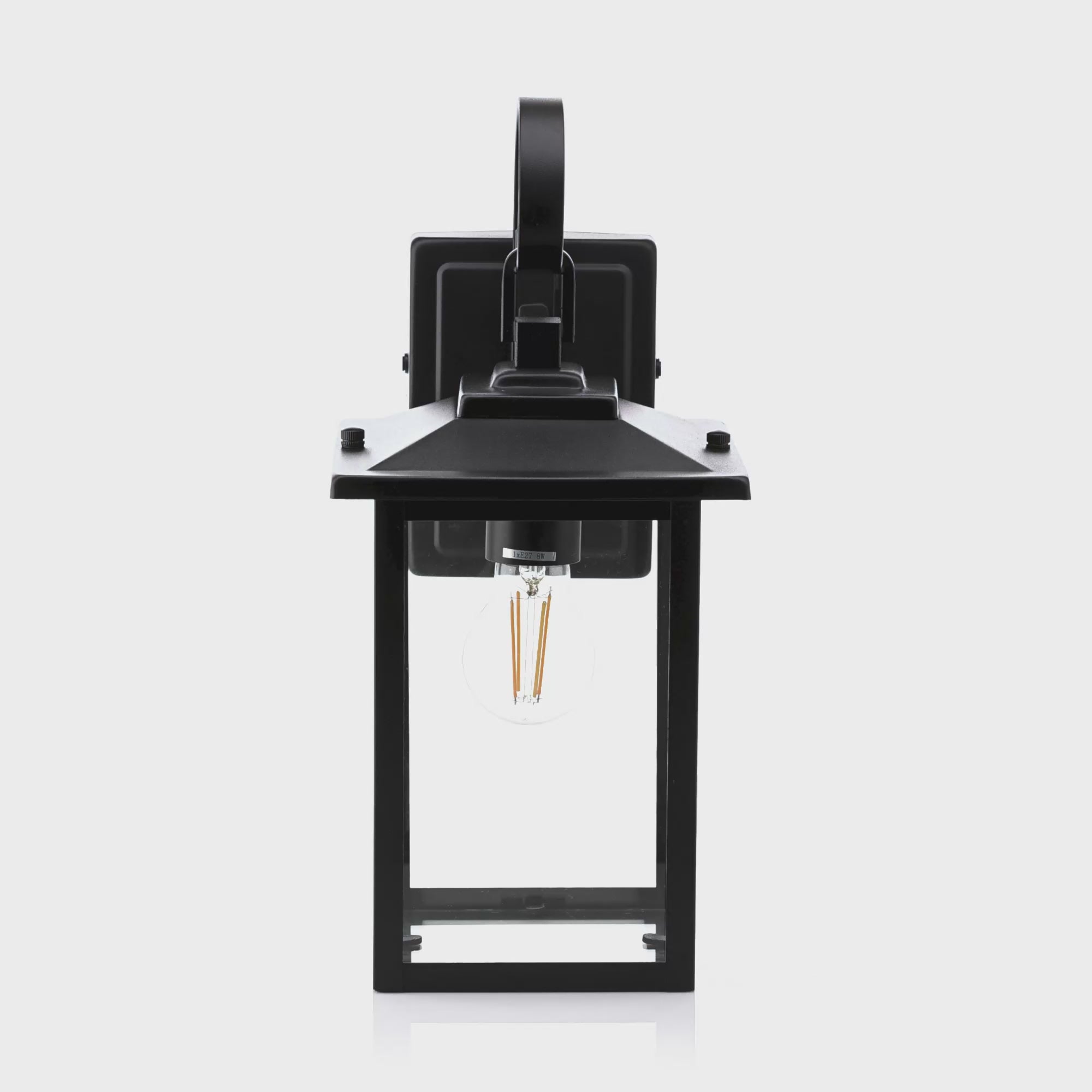 HV3535W-S-BLK - Madix Galvanised Iron Black Wall Light