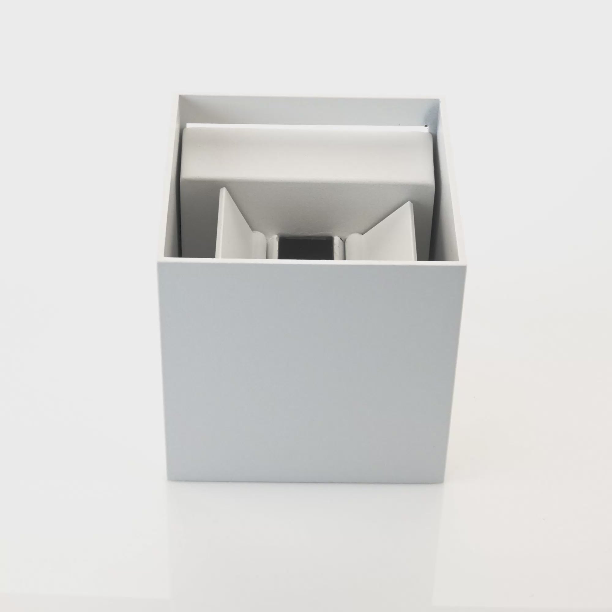 HV3658T-WHT-SQ | HV3658T-WHT-SQ-12V - Versa White Square Up & Down Wall Light