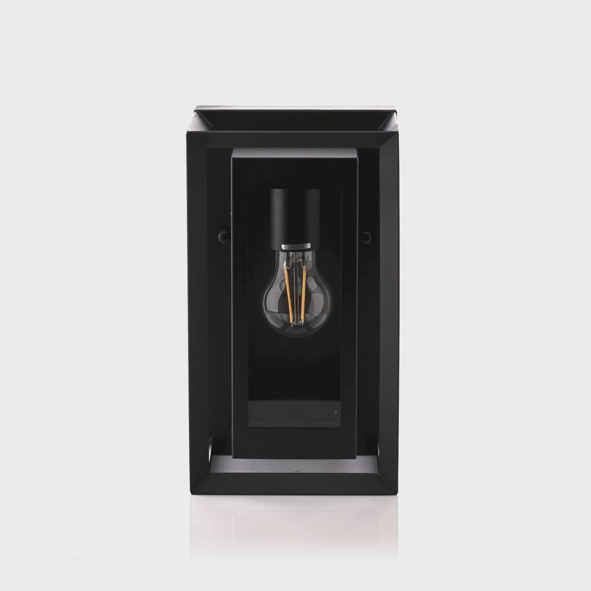 HV3531W-S-BLK - Felix Galvanised Iron Black Wall Light