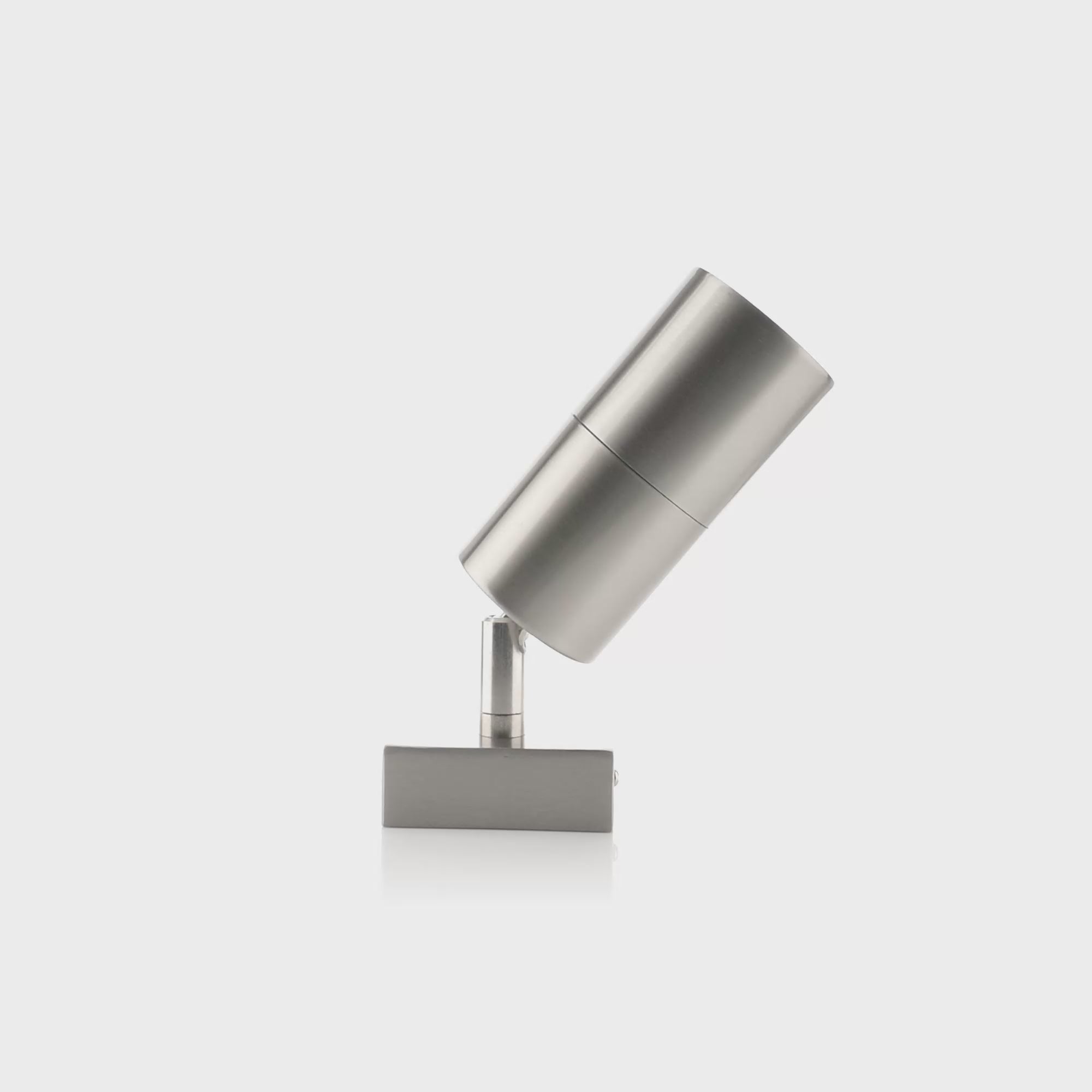 HV1271T - Piaz Stainless Steel TRI Colour Single Adjustable LED Wall Pillar Light