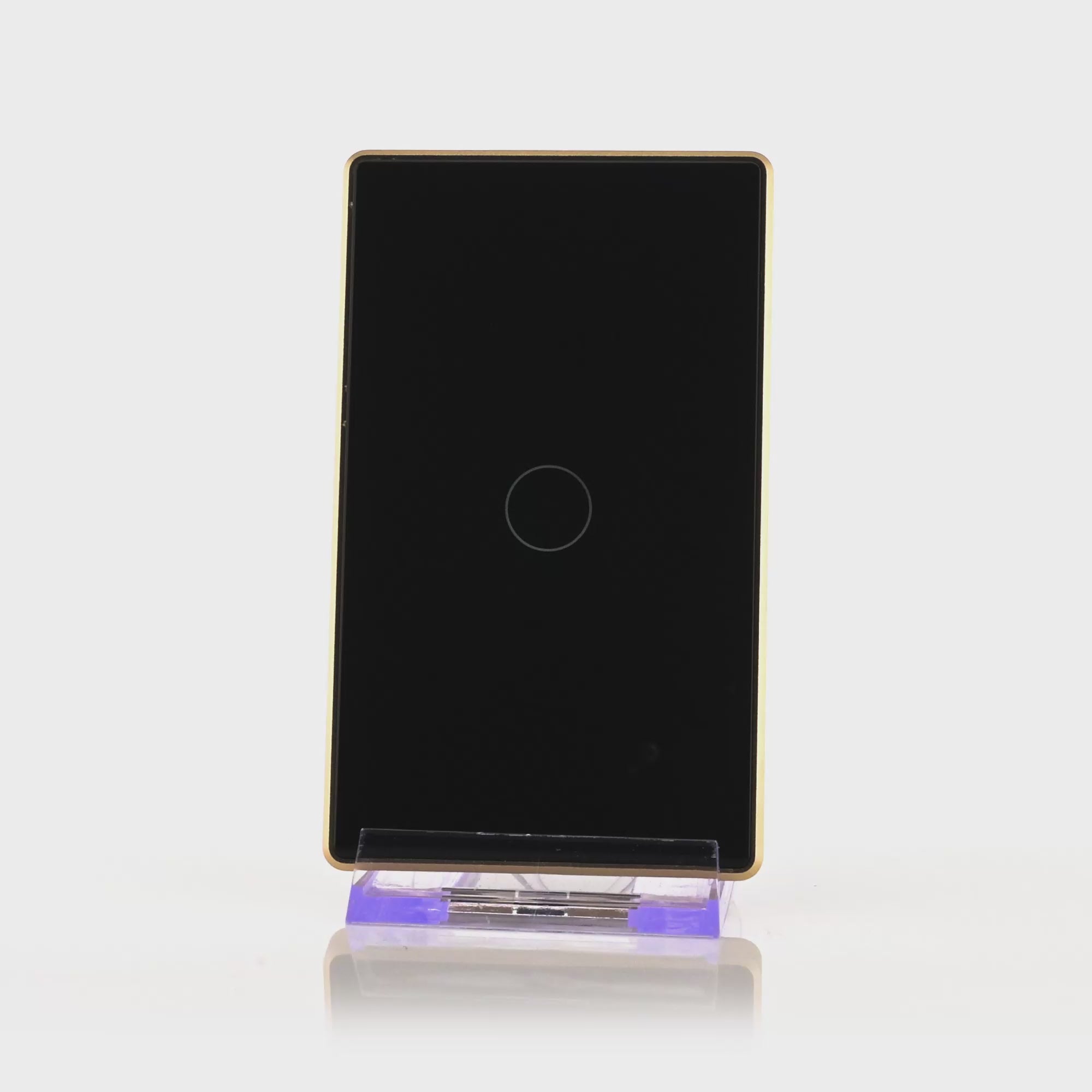 HV9220-1 - Wifi Single Gang Black with Gold Trim Wall Switch