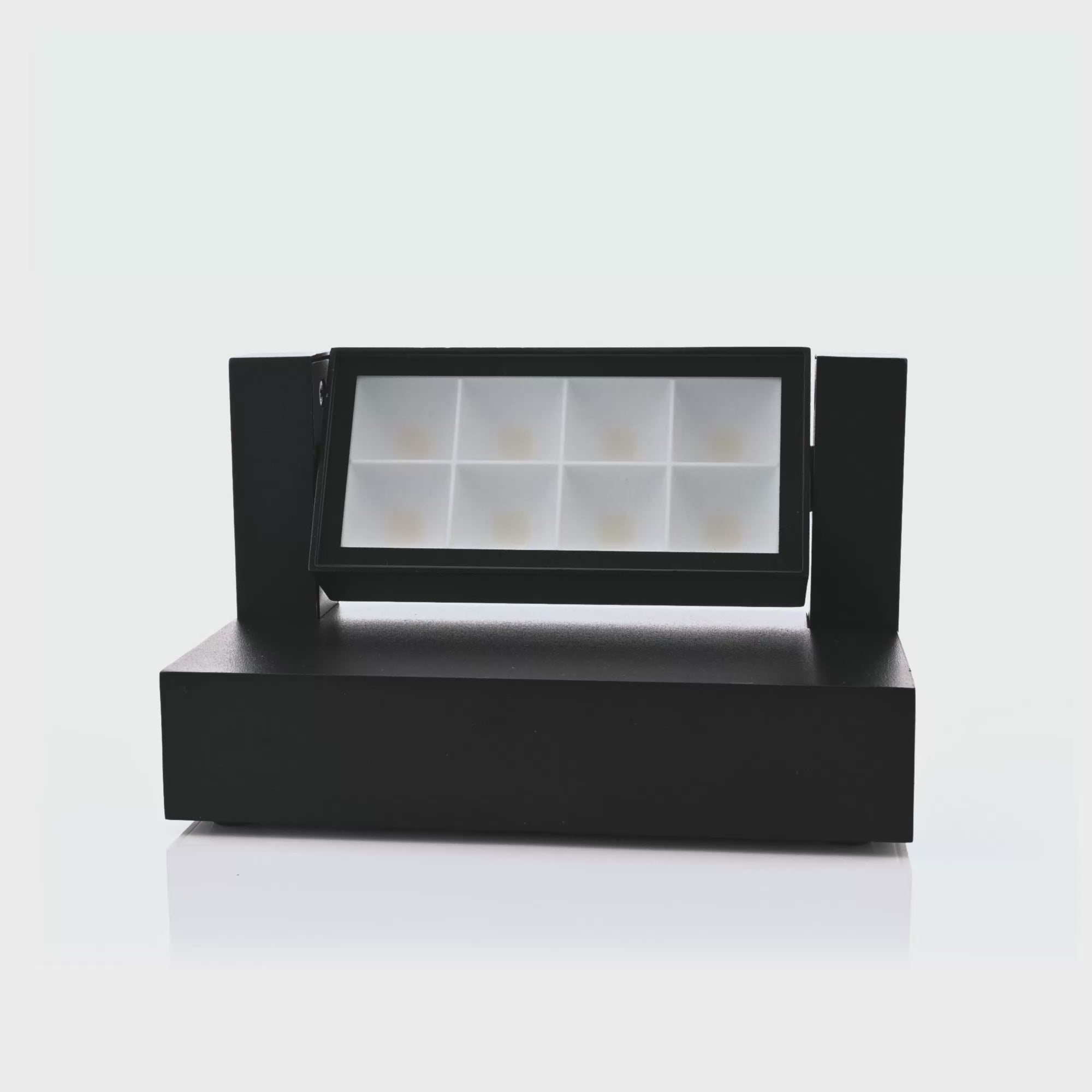 HV3731T-BLK - Locu Aluminium Black 12w Adjustable LED Floodlight