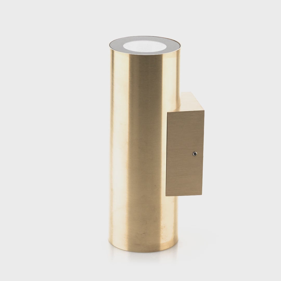 HV3626S-BR- Aries Solid Brass Up & Down LED Wall Light