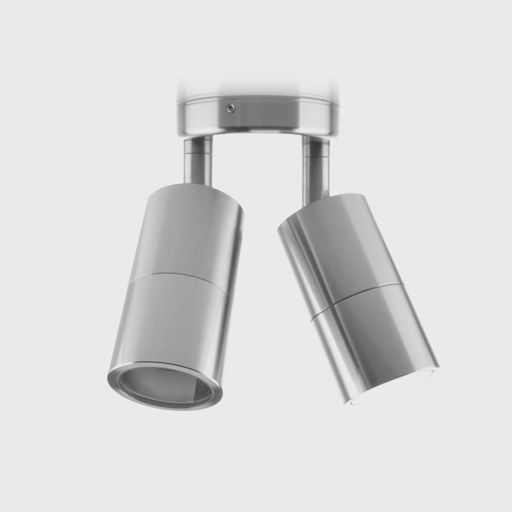 HV1305T-HV1307T - Tivah 316 Stainless Steel TRI Colour Double Adjustable Wall Pillar Lights