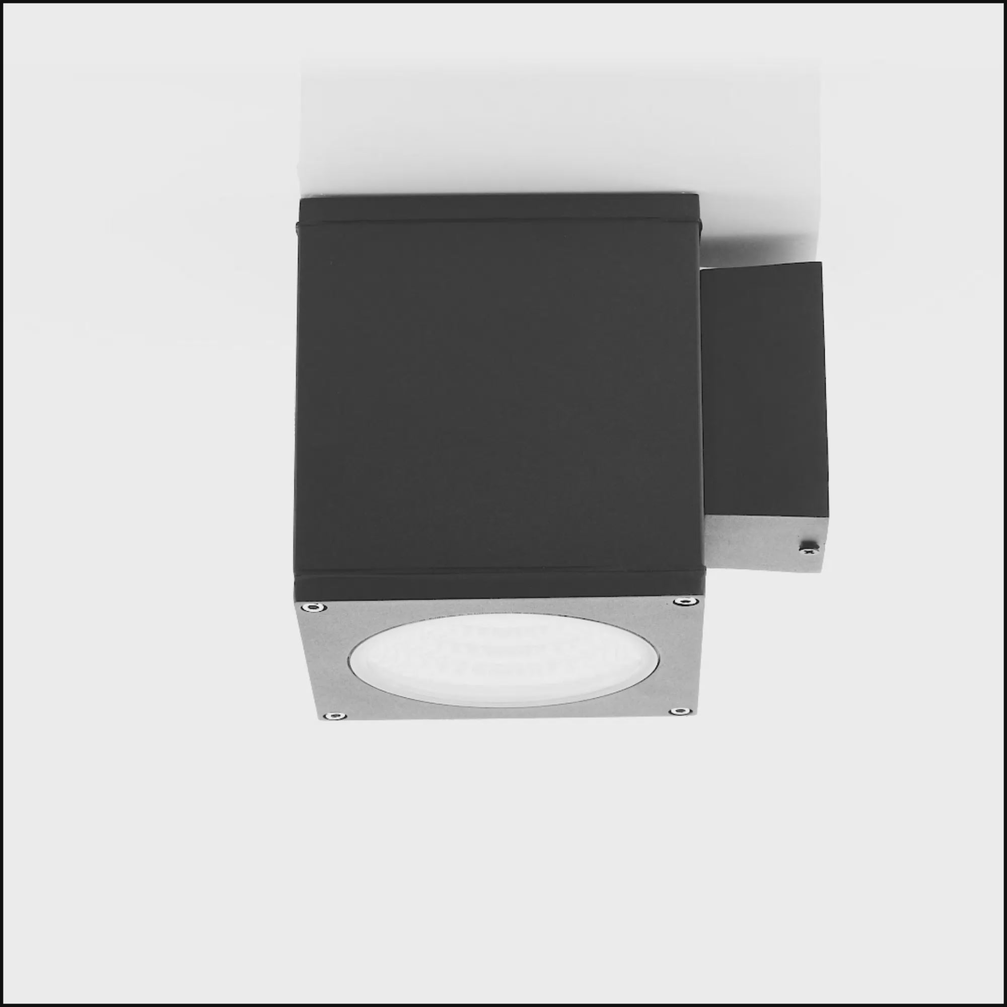 HV3628T-BLK-SQ - Porter 15w LED Black Large Fixed Wall Light