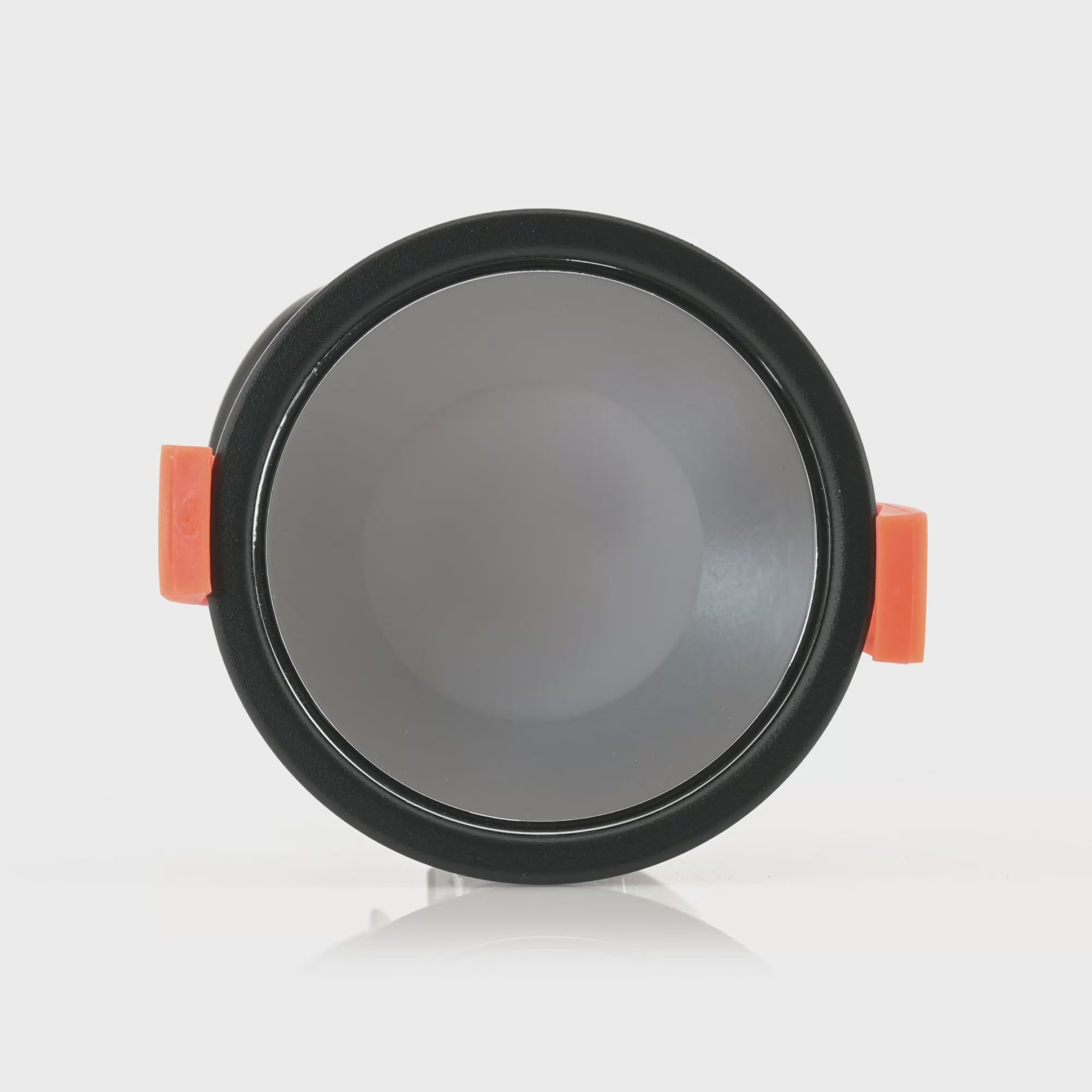 HV5529T-BC - Gleam Black with Chrome Insert Tri Colour Fixed Deep LED Downlight