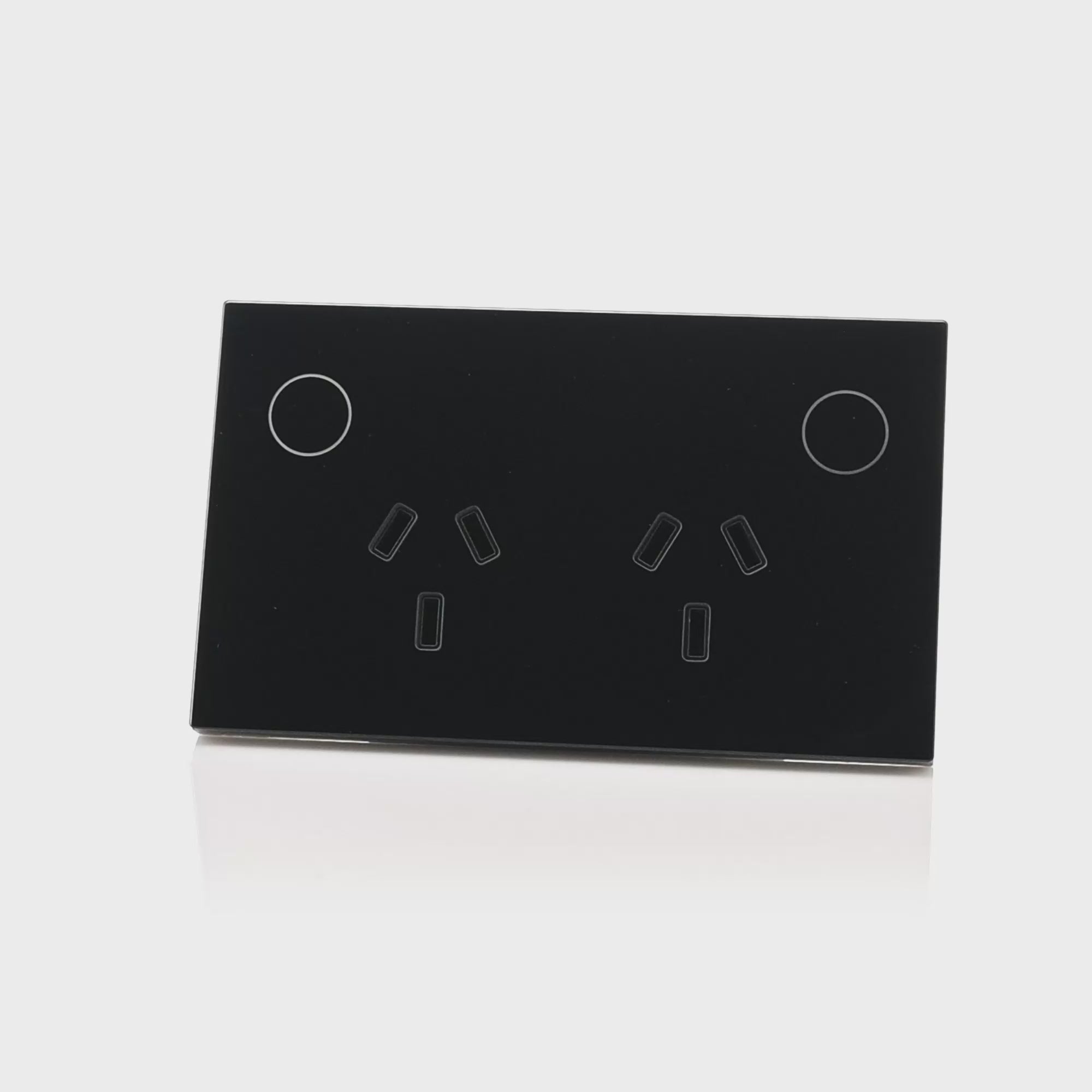 HV9214 - Wifi Black Double Powerpoint