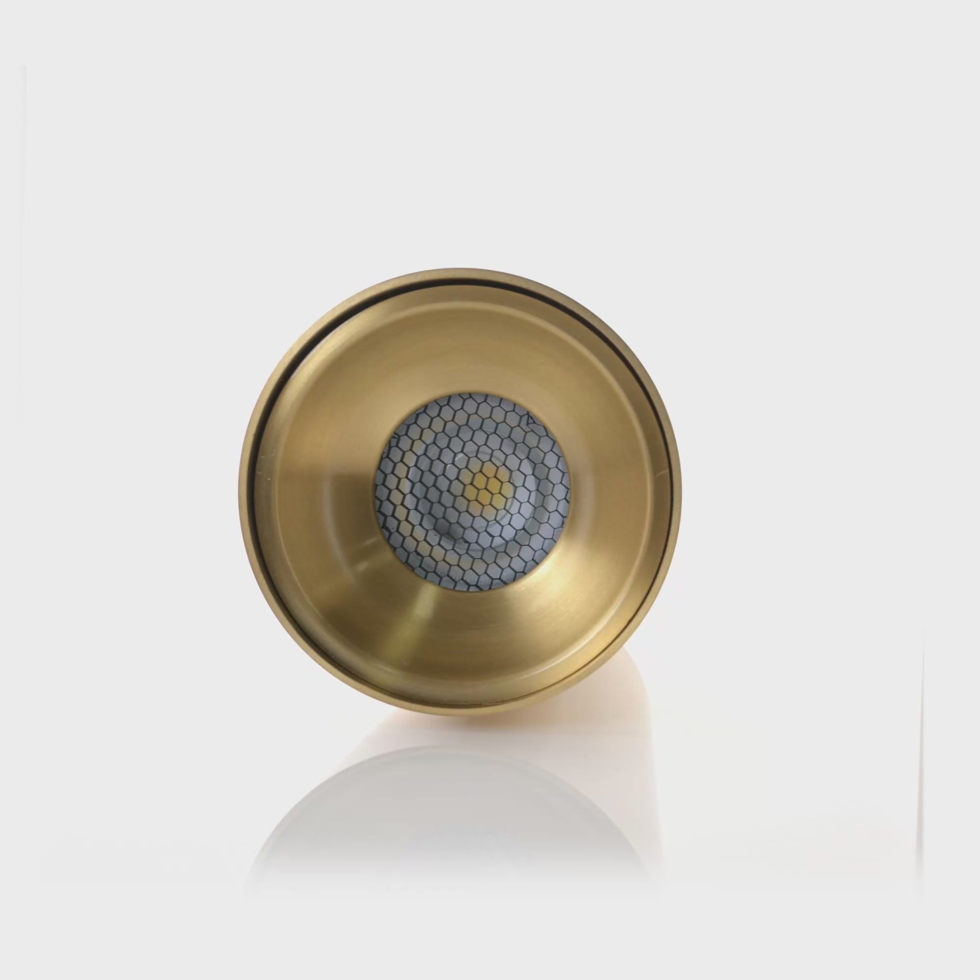 HV5842S-BR-EXT | HV5842S-BR-EXT-12V - Nella Brass 12w Surface Mounted LED Downlight