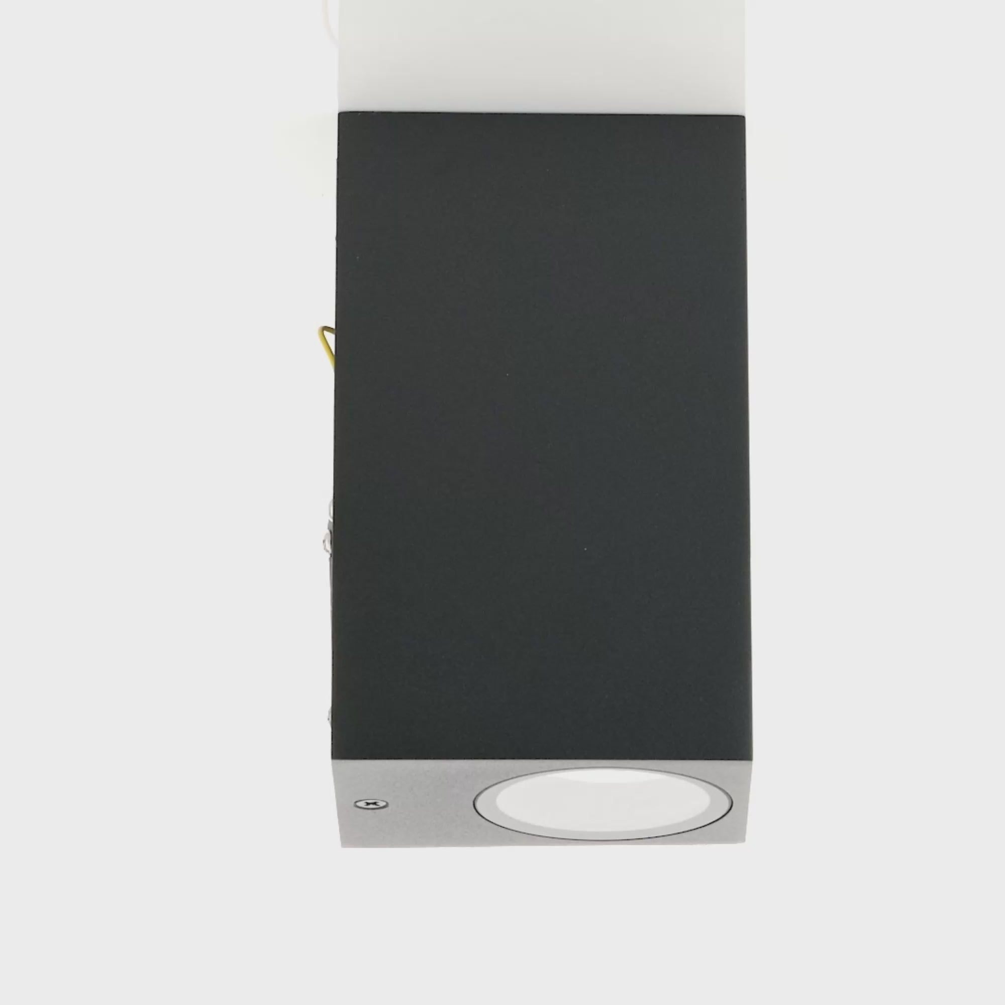 HV3632T-BLK - Accord Black TRI Colour Up & Down LED Wall Light