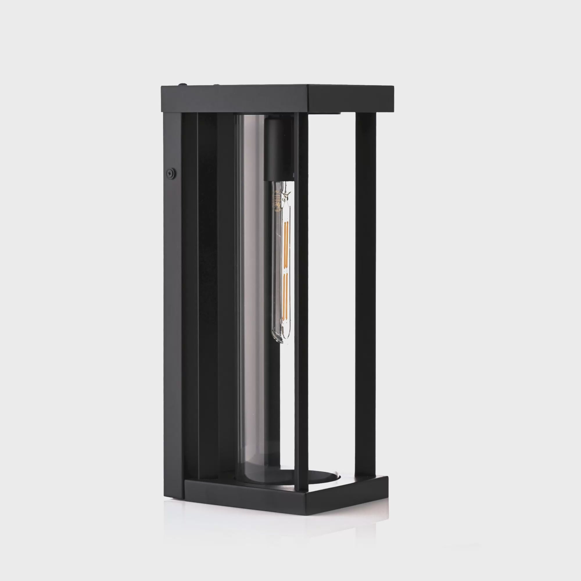HV3534W-S-BLK - Nalia Galvanised Iron Black Wall Light