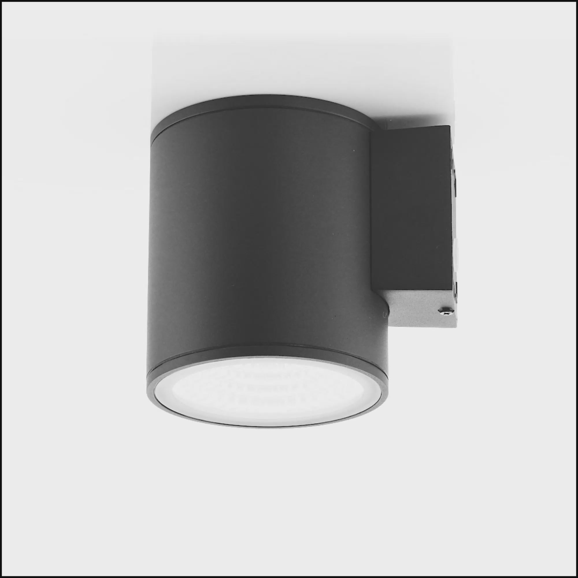 HV3628T-BLK - Porter 15w LED Black Large Fixed Down Wall Light