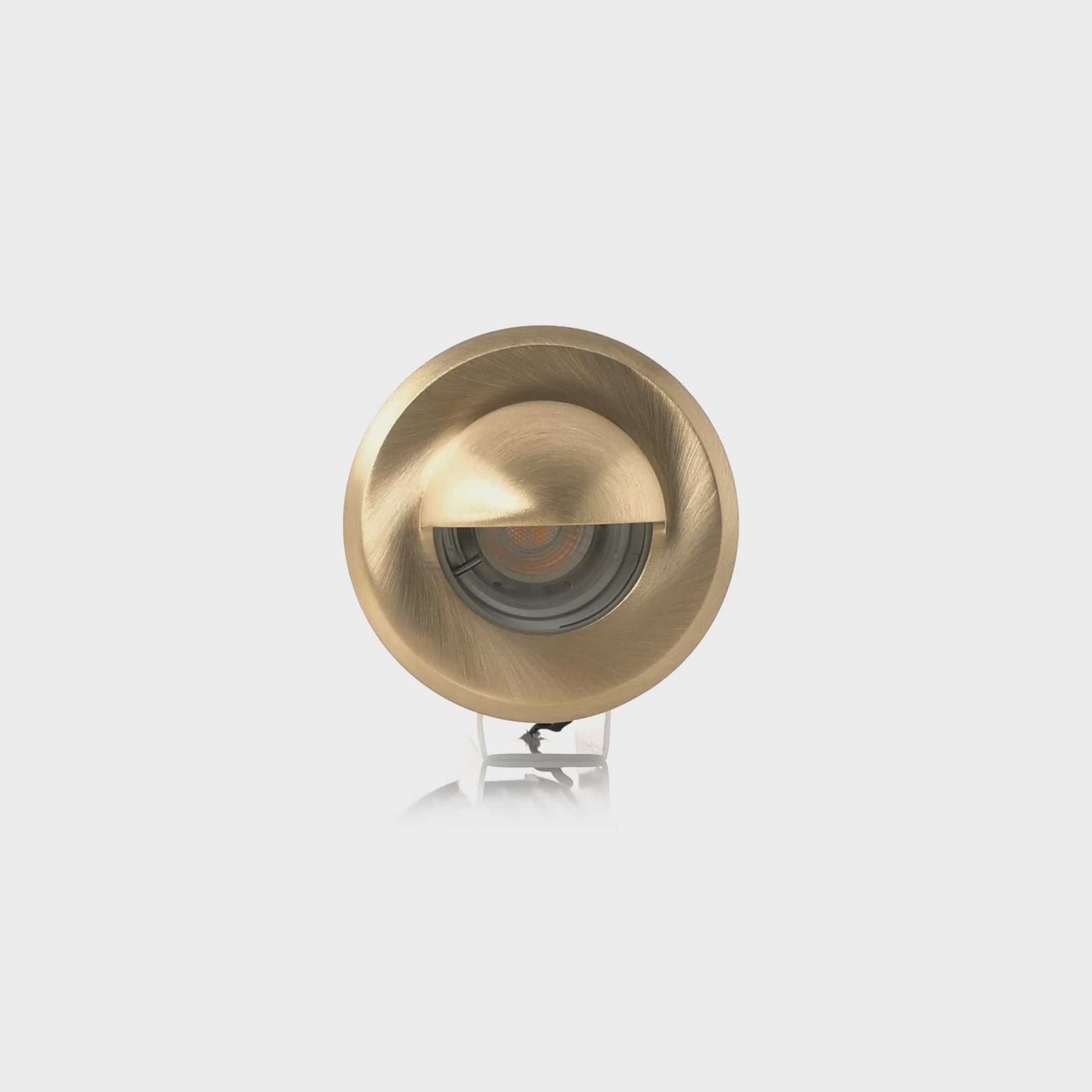 HV2899NW-BR -  Lokk Brass LED Wall Light with Eyelid