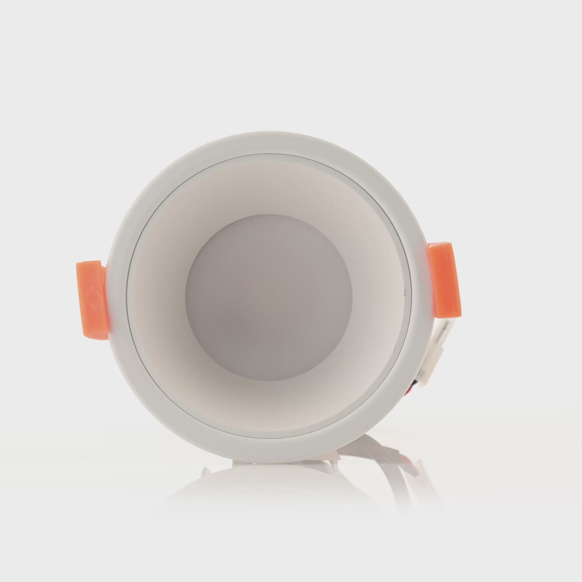 HV5529T-WW - Gleam White with White Insert Tri Colour Fixed Deep LED Downlight