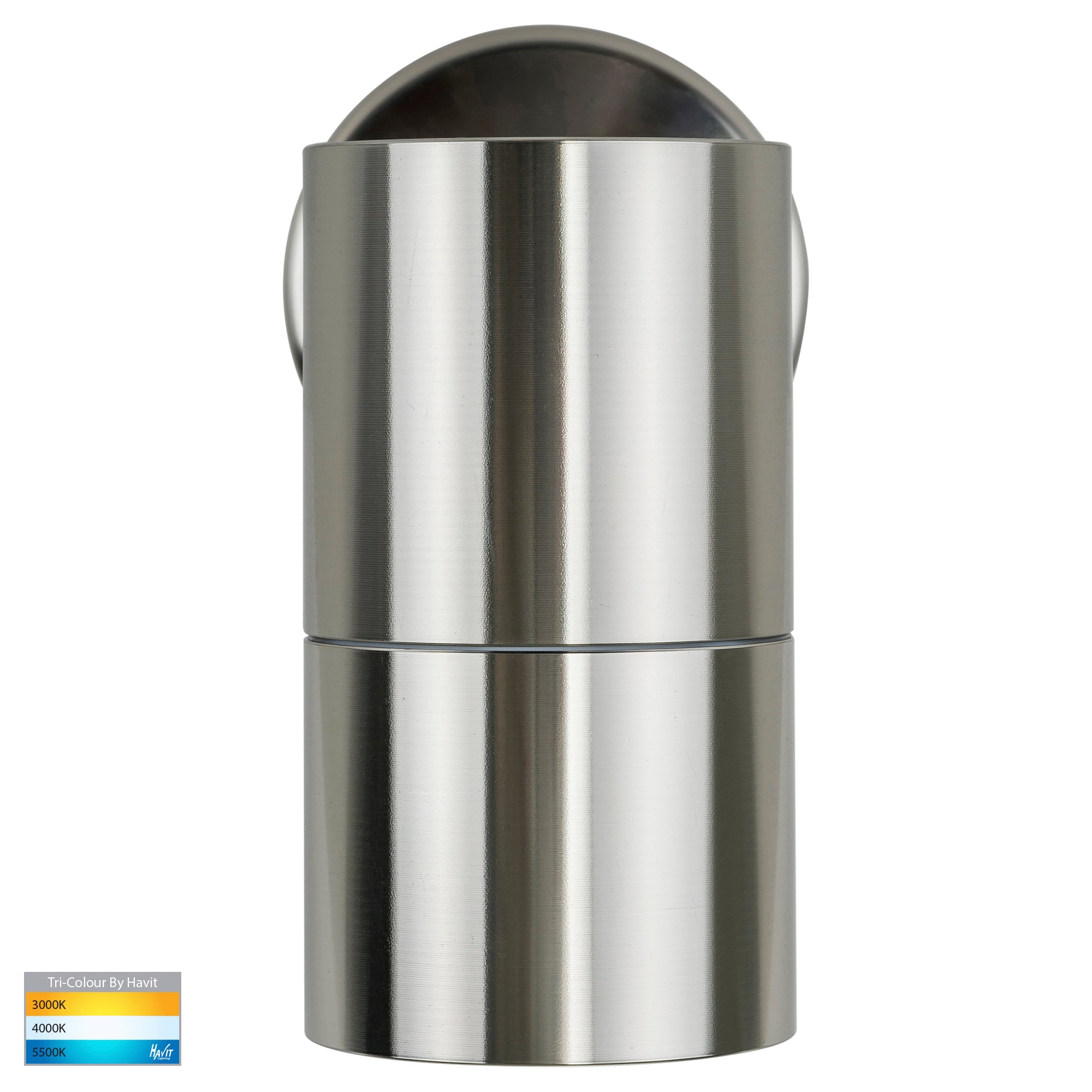 HV1105T-HV1107T - Tivah 316 Stainless Steel TRI Colour Fixed Down Wall Pillar Lights