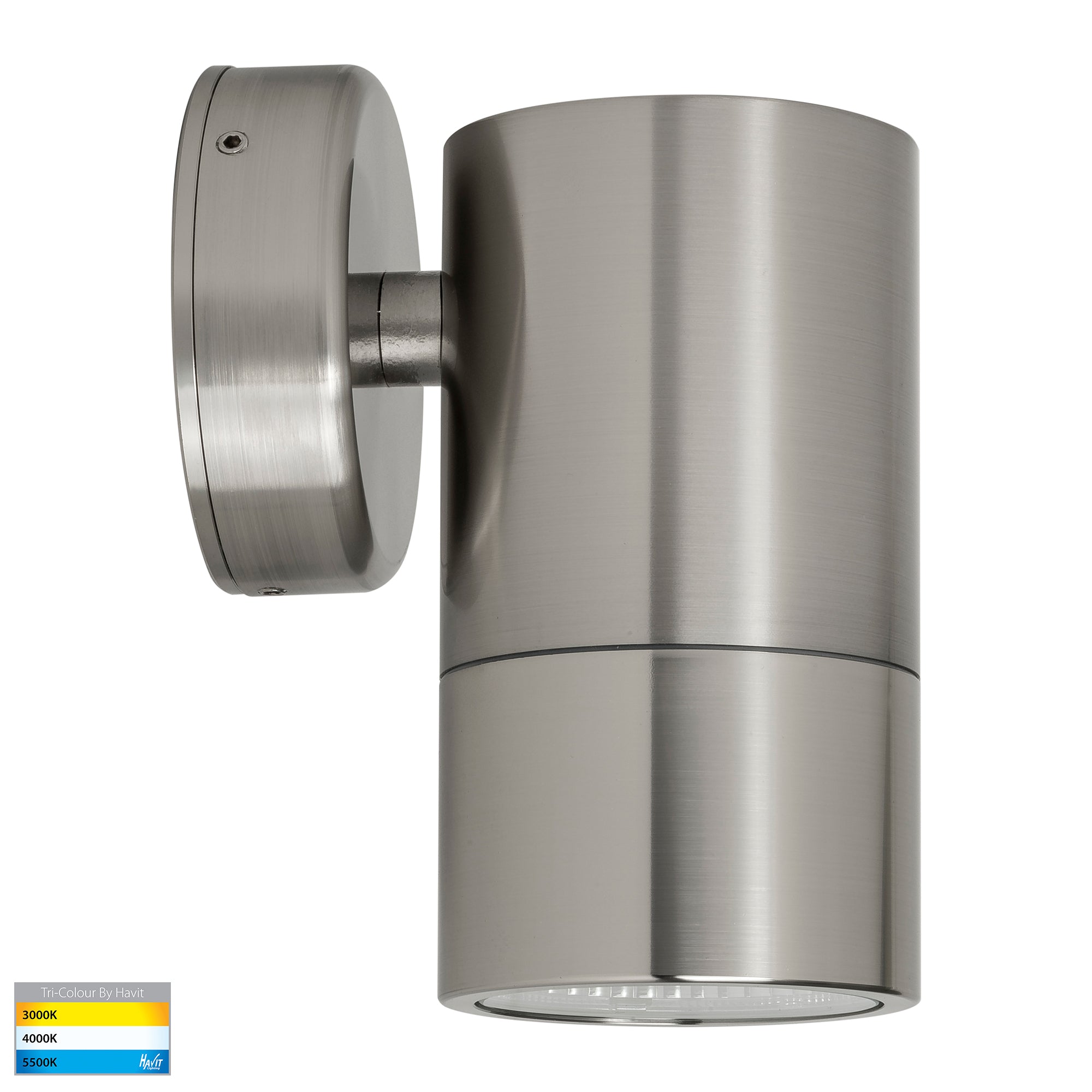HV1108T - Maxi Tivah 316 Stainless Steel TRI Colour Fixed Down Wall Pillar Lights