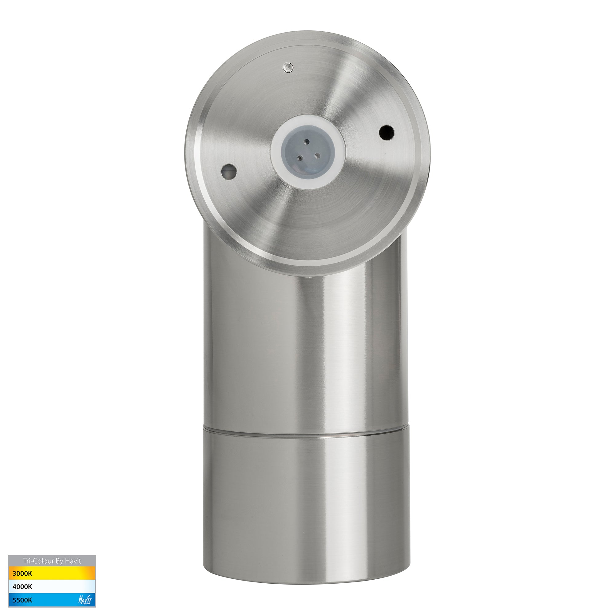 HV1208T - Maxi Tivah 316 Stainless Steel TRI Colour Single Adjustable Wall Pillar Lights