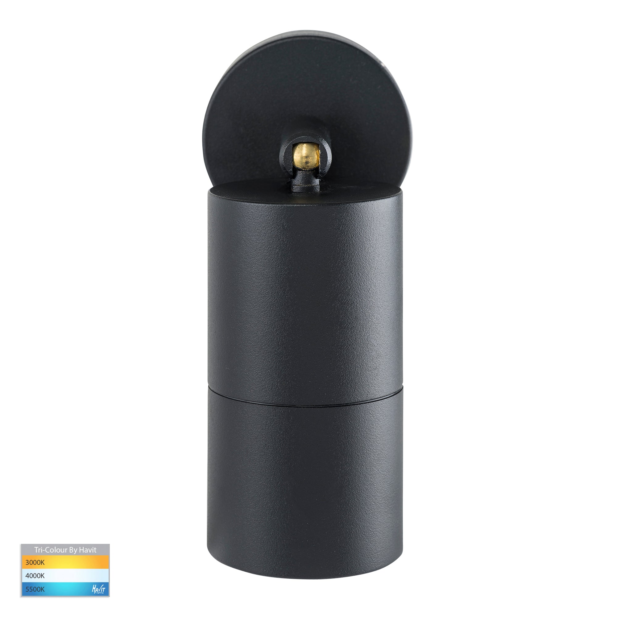 HV1225T-HV1227T - Tivah Black TRI Colour Single Adjustable Wall Pillar Lights