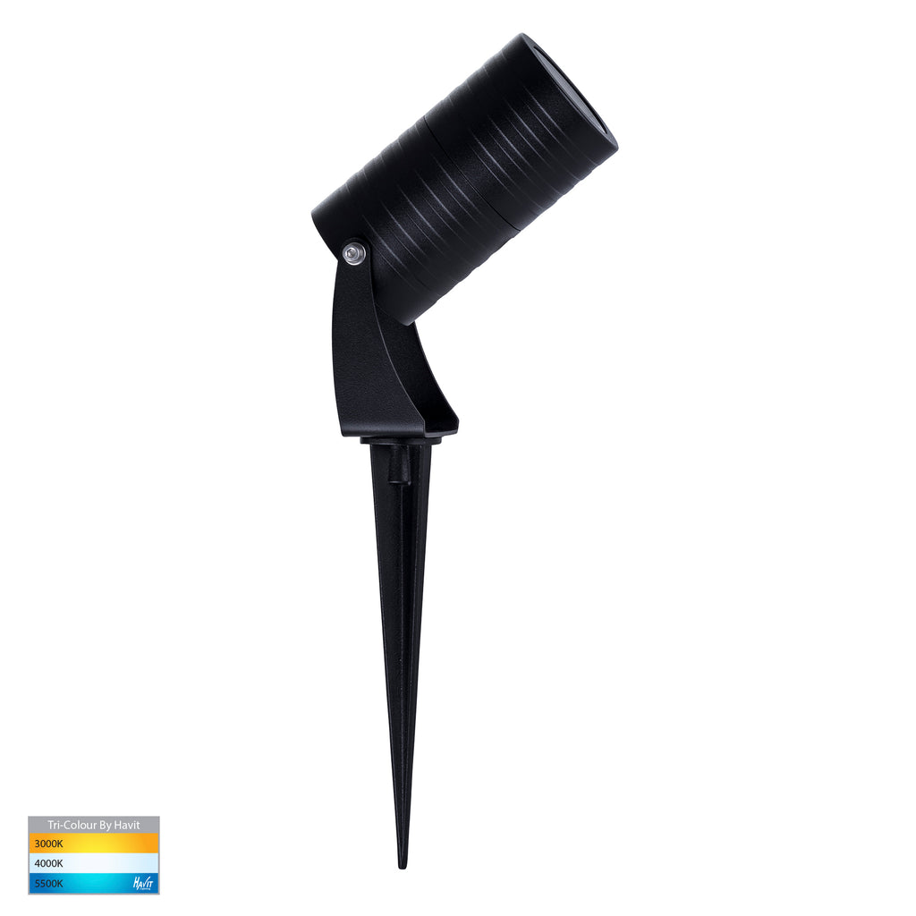 HV1462T-BLK - Nova Aluminium Black 5w LED Garden Spike Light