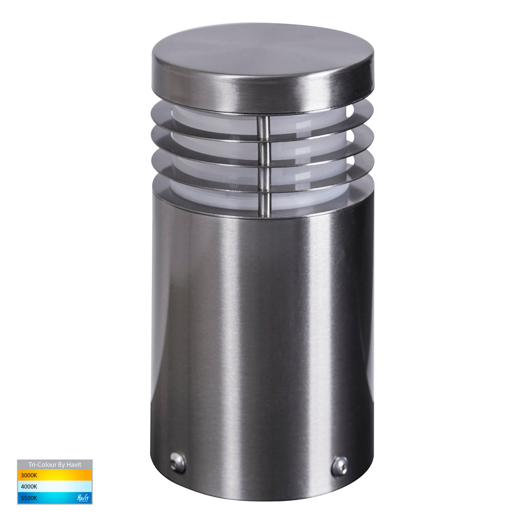 HV1605T-SS316 -Mini 316 Stainless Steel TRI Colour LED Bollard Lights