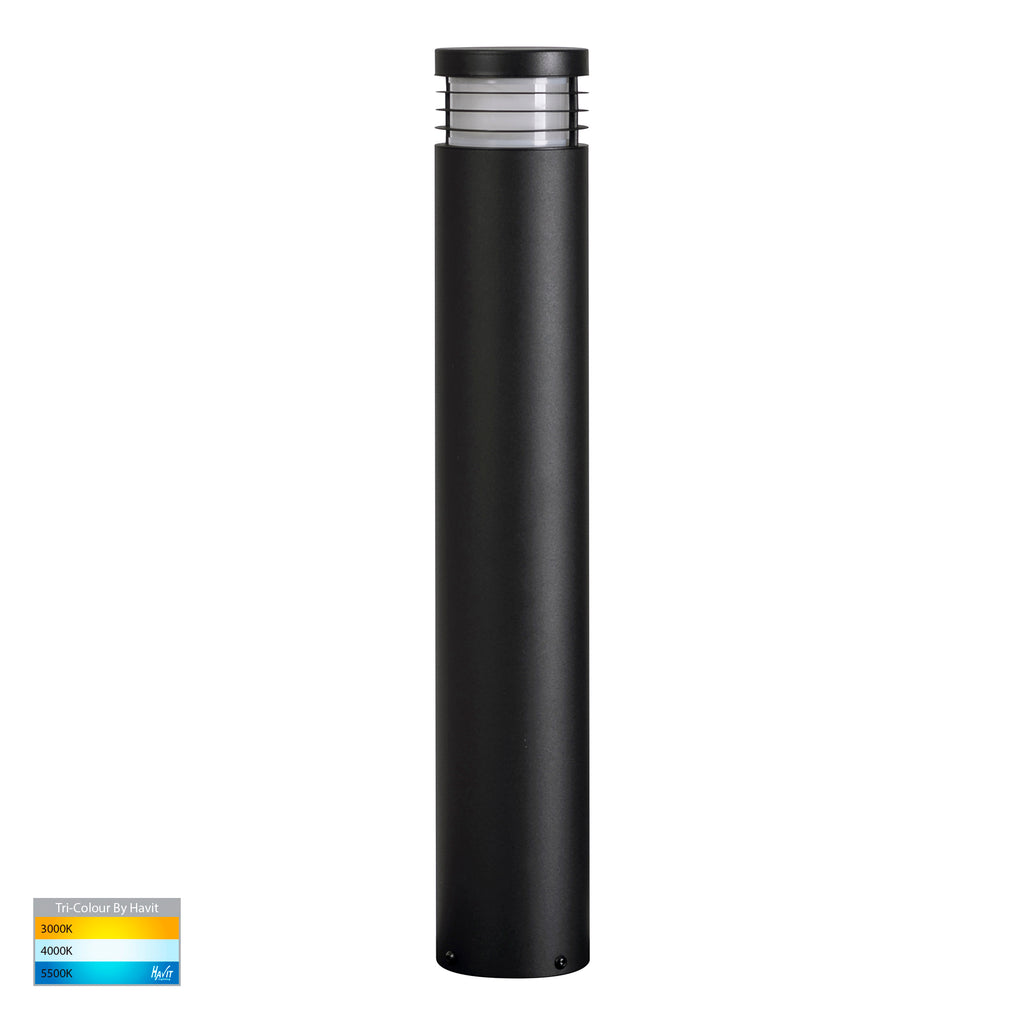 HV1606T-BLK - Maxi 600 Black TRI Colour LED Bollard Lights