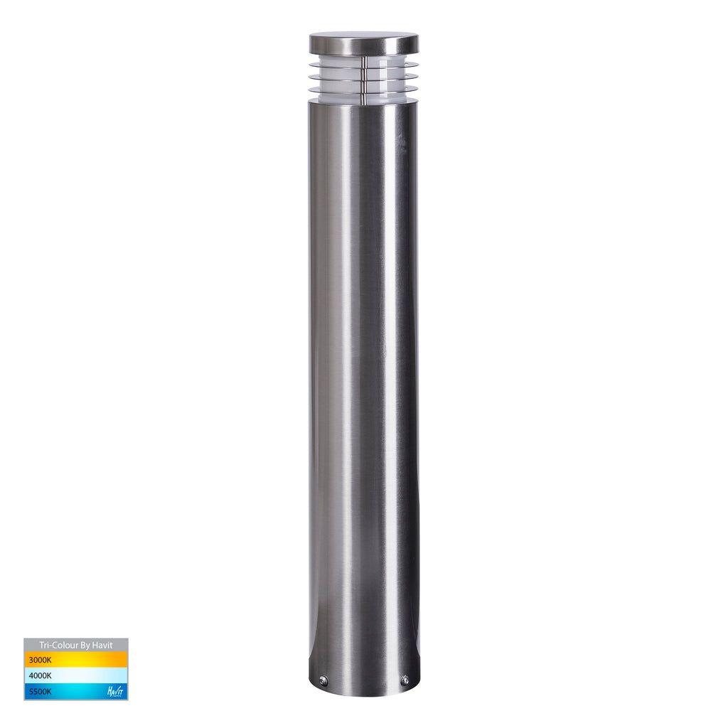 HV1606T-SS316 -Maxi 600 316 Stainless Steel TRI Colour LED Bollard Light