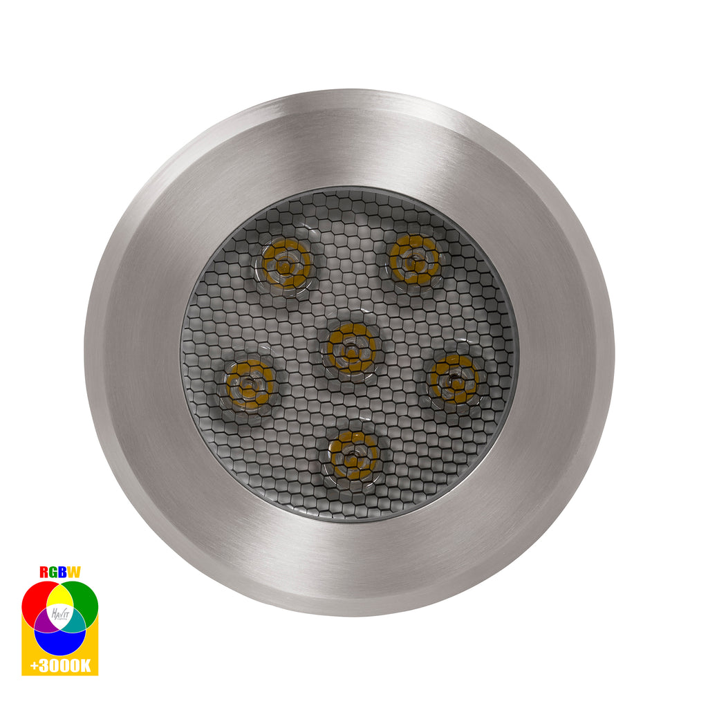 HV1842RGBW - Split 316 Stainless Steel 5w RGBW LED Inground Light